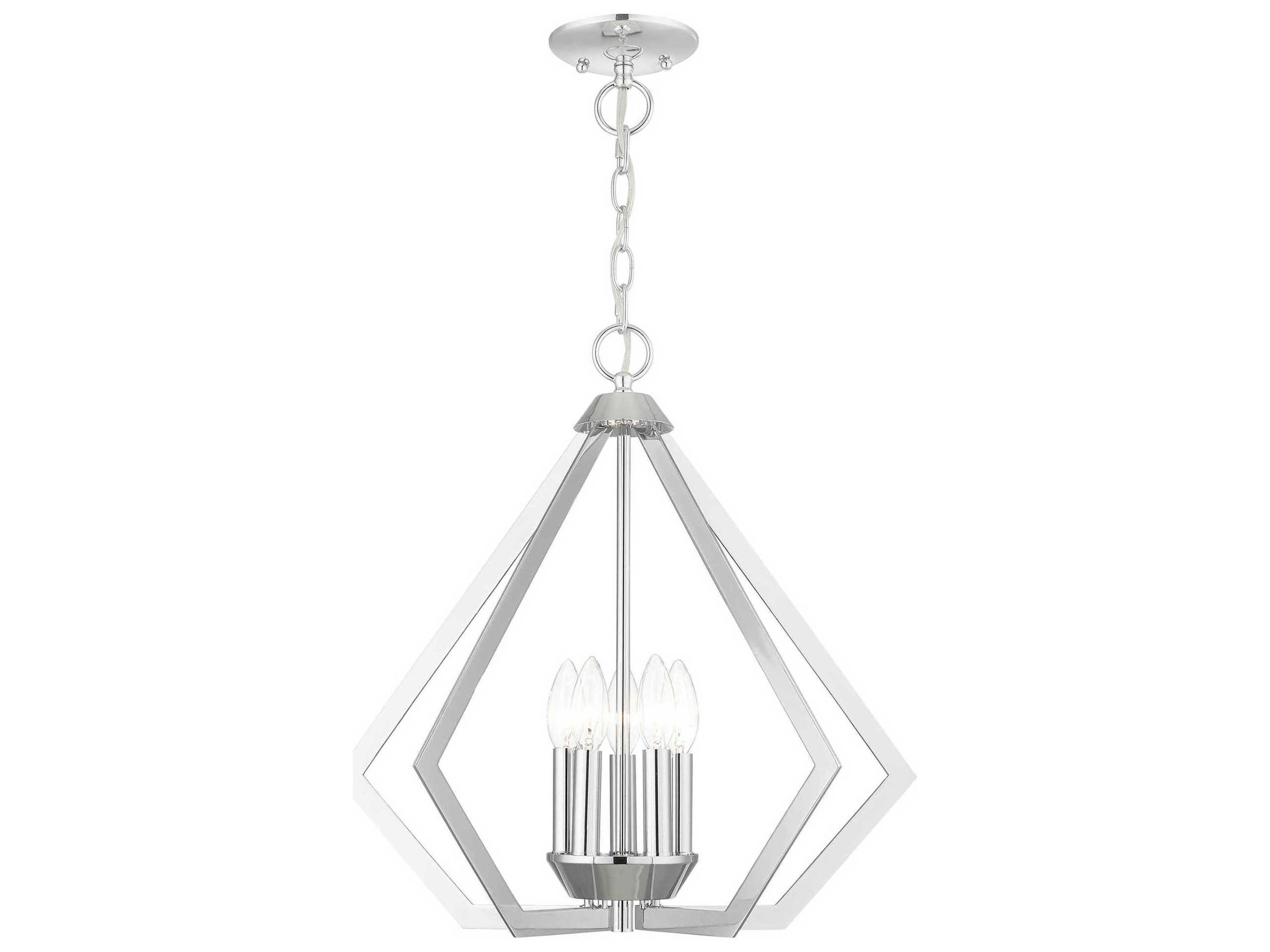 Livex Lighting Prism 5-Light Polished Chrome Pendant