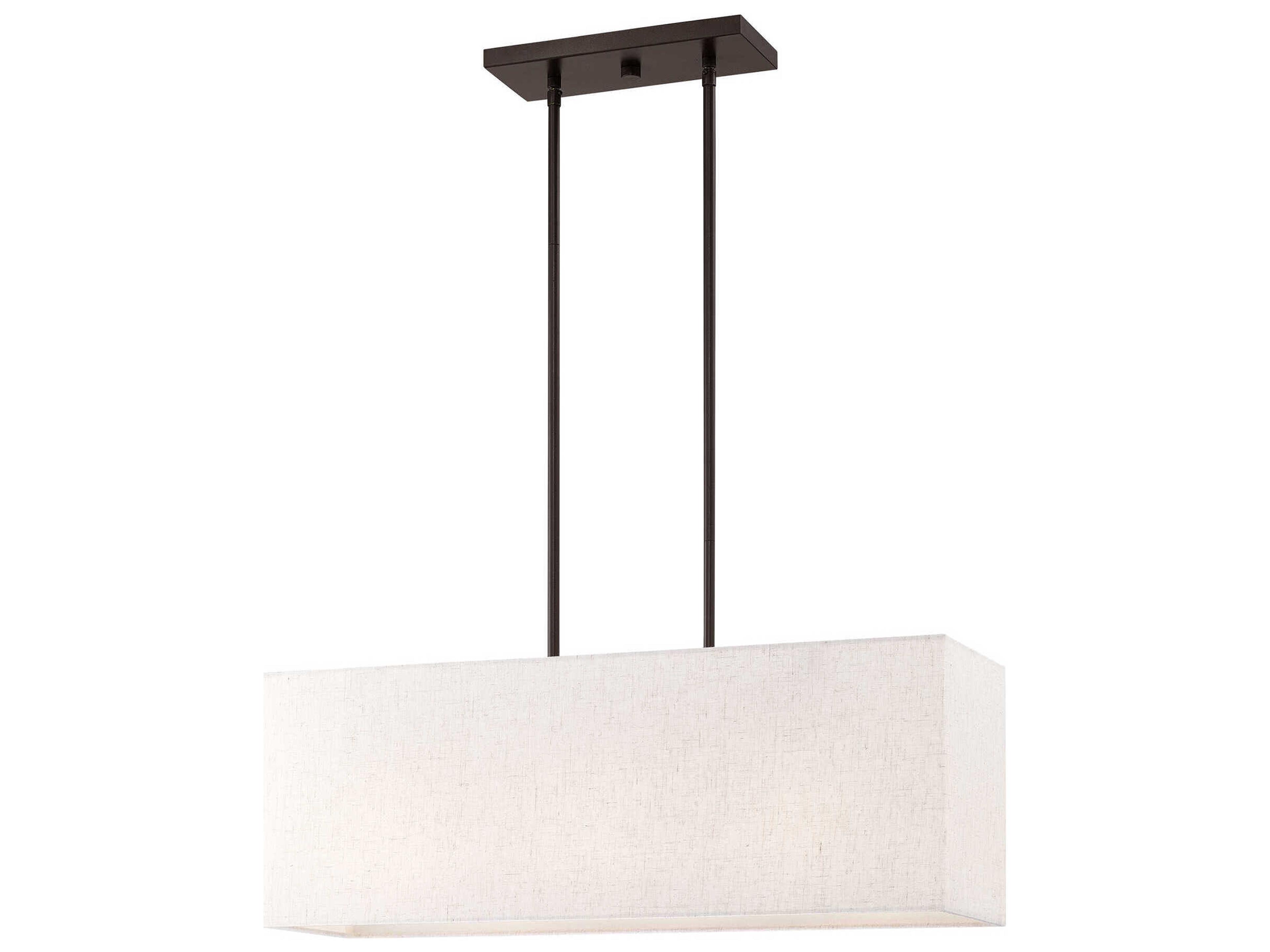 Livex Lighting Summit 3-Light English Bronze Geometric Island Pendant