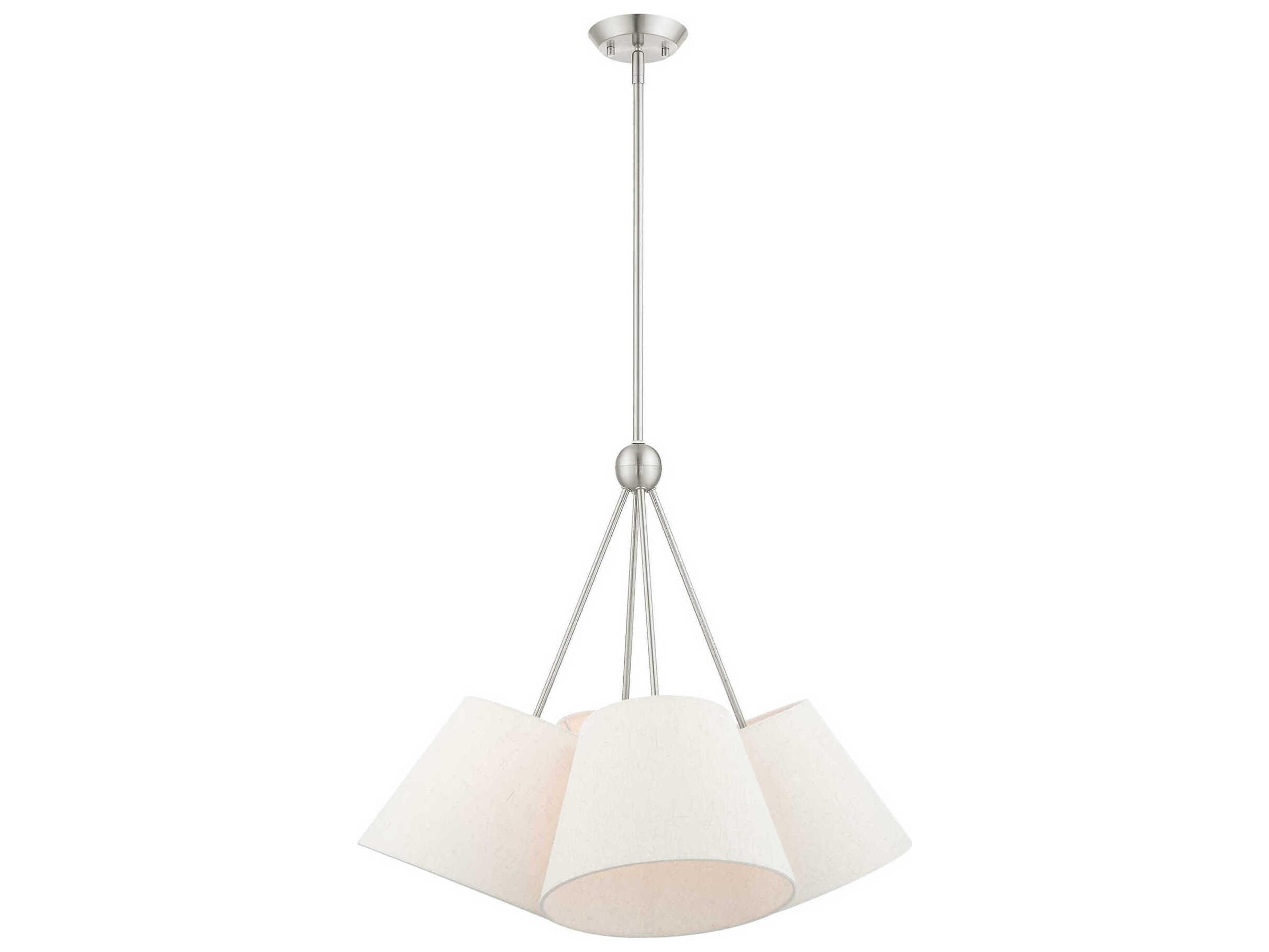 Livex Lighting Prato 4-Light Brushed Nickel Empire Pendant