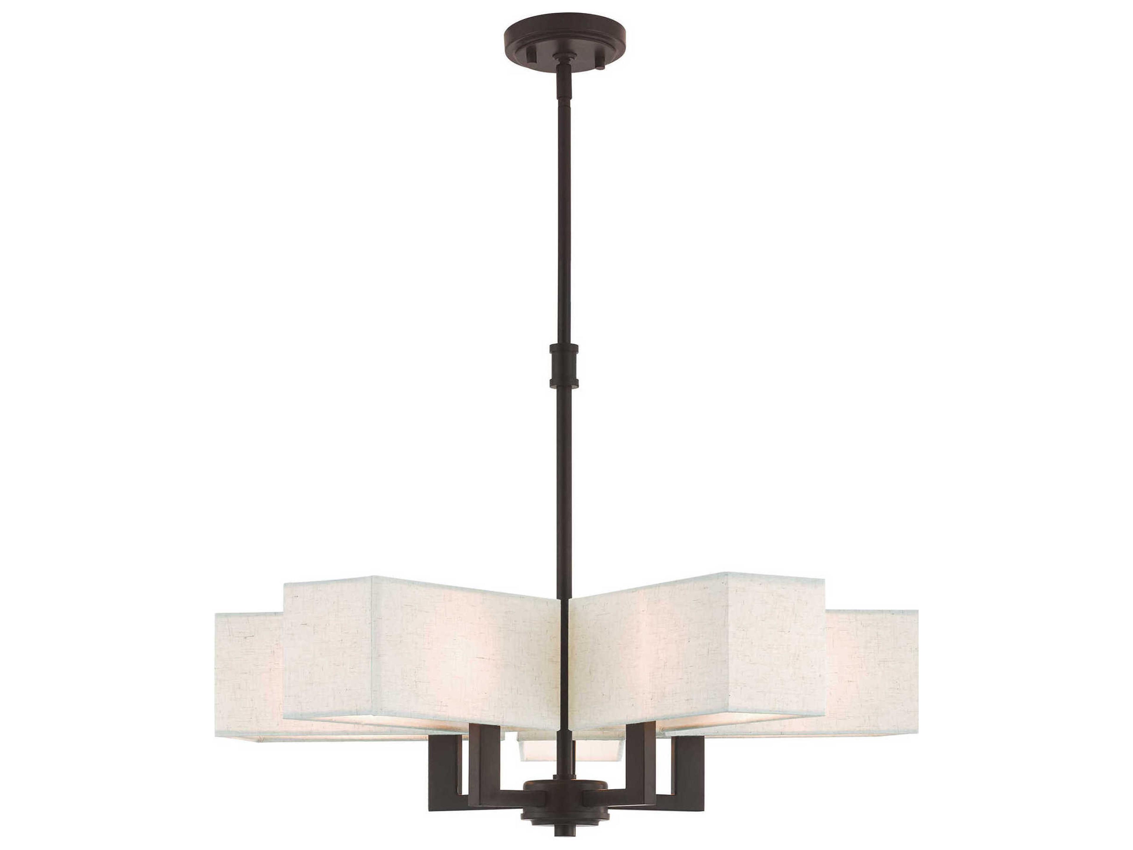 Livex Lighting Rubix 5-Light Bronze Chandelier