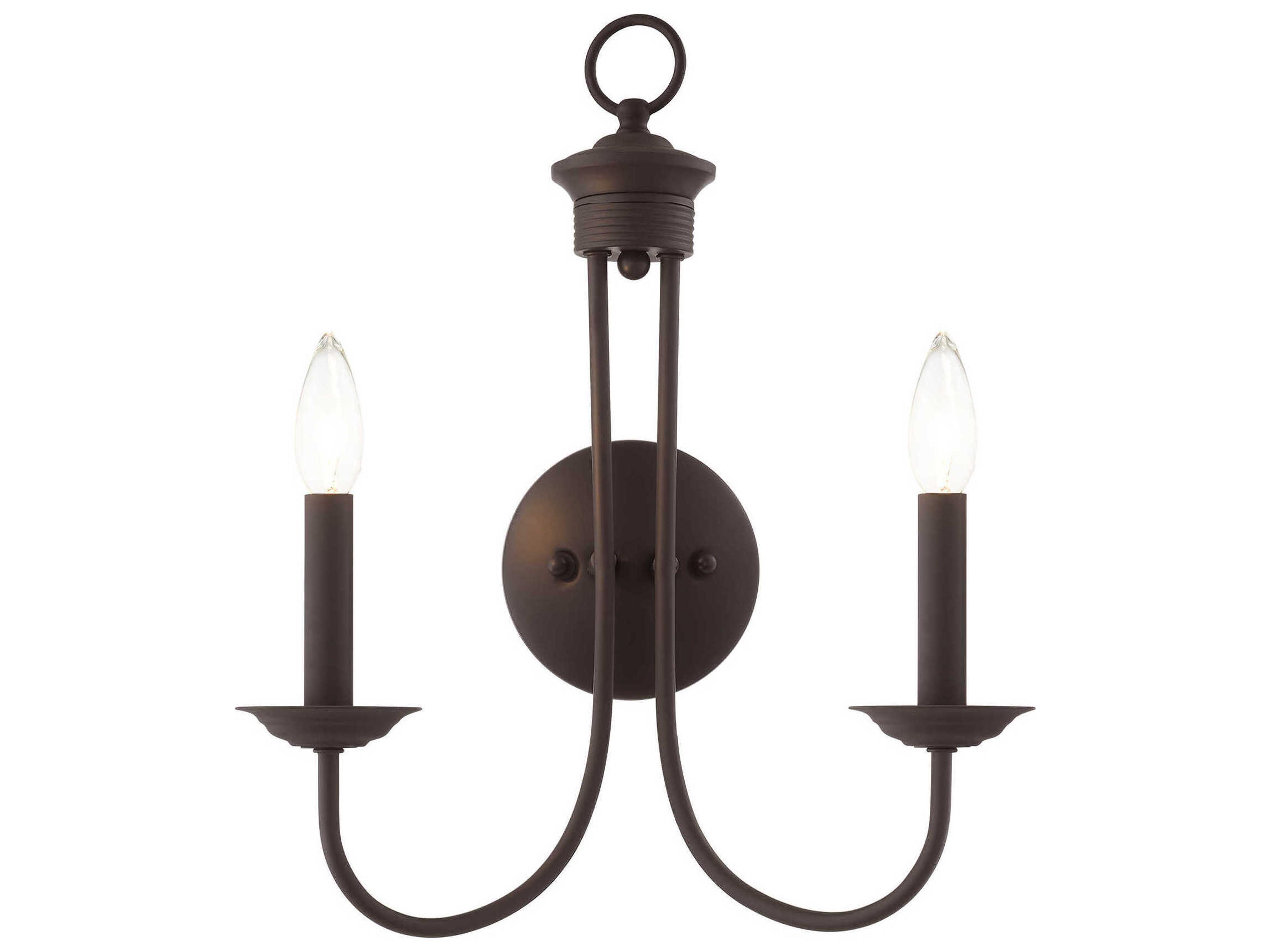 Livex Lighting Estate 2-Light Bronze Wall Sconce