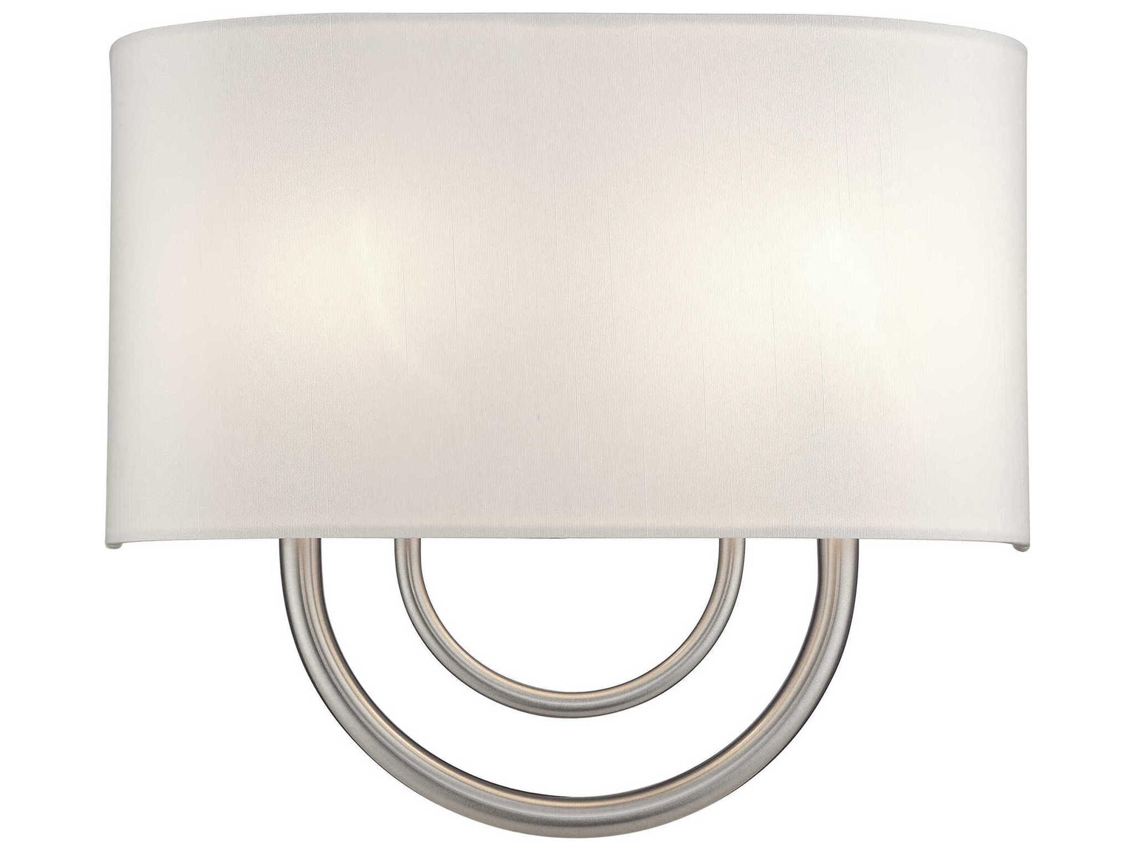 Livex Lighting Stratton 2-Light Brushed Nickel Wall Sconce