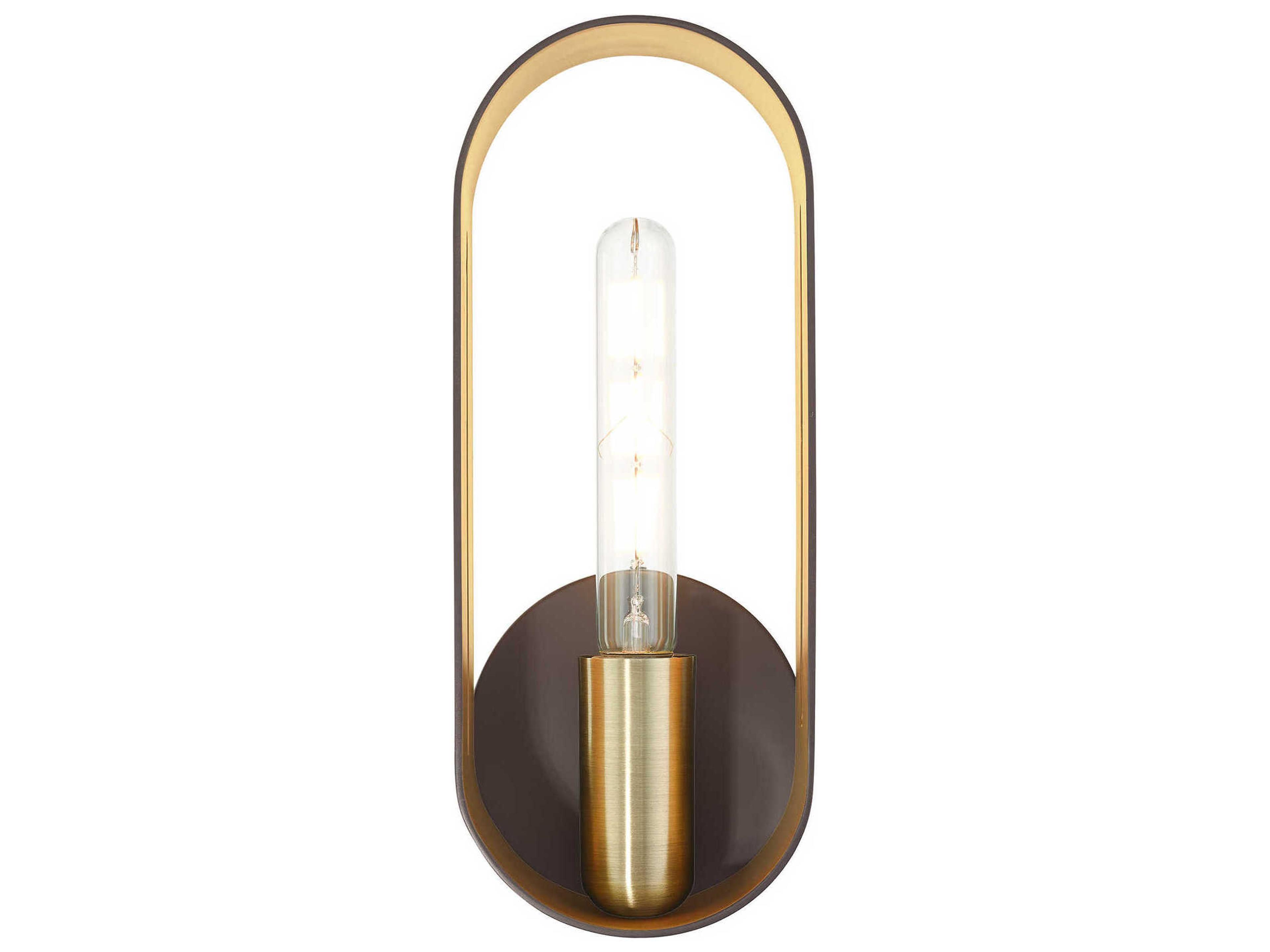 Livex Lighting Ravena 1-Light Bronze Antique Brass Wall Sconce