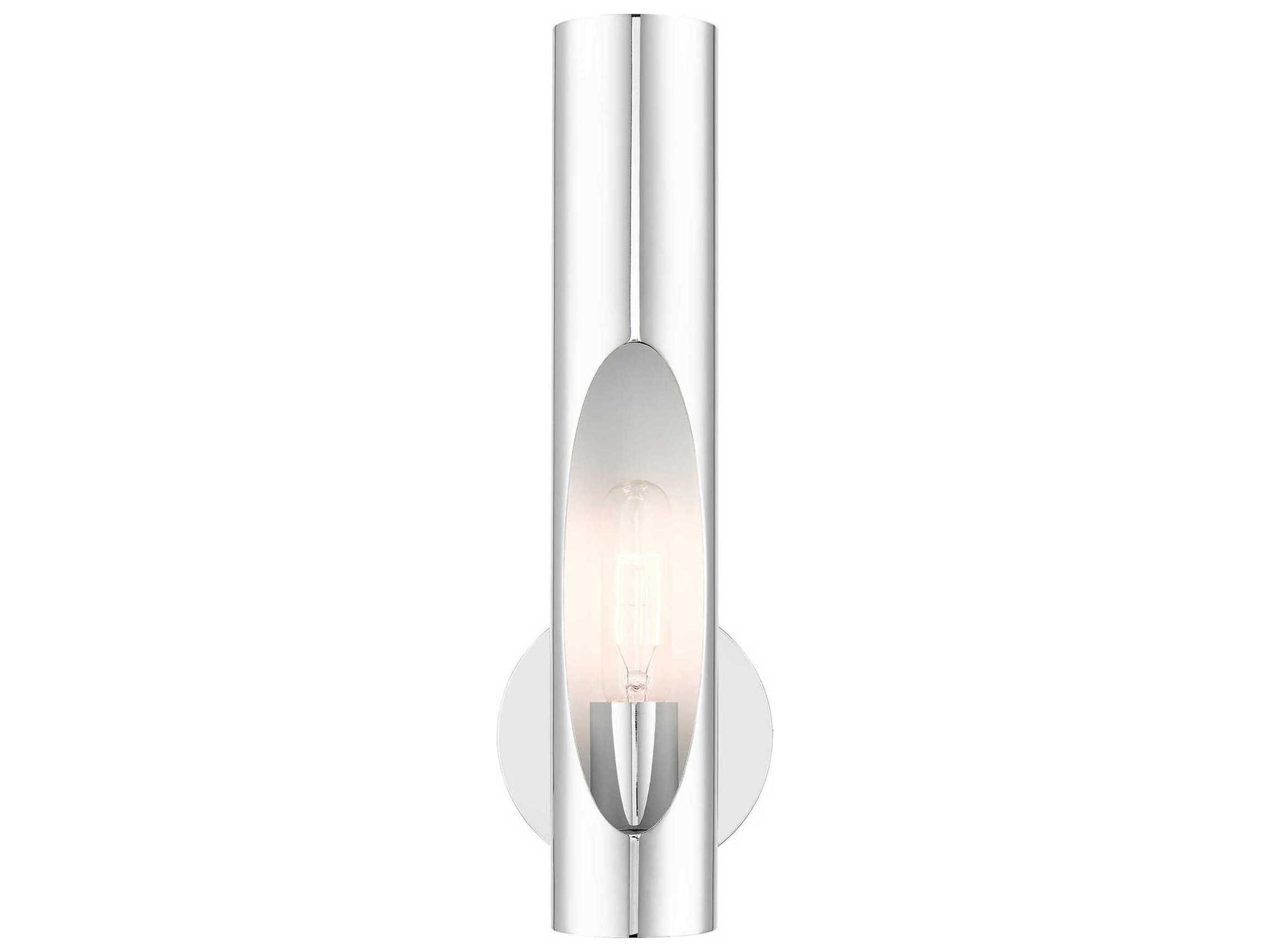 Livex Lighting Novato 1-Light Polished Chrome Wall Sconce