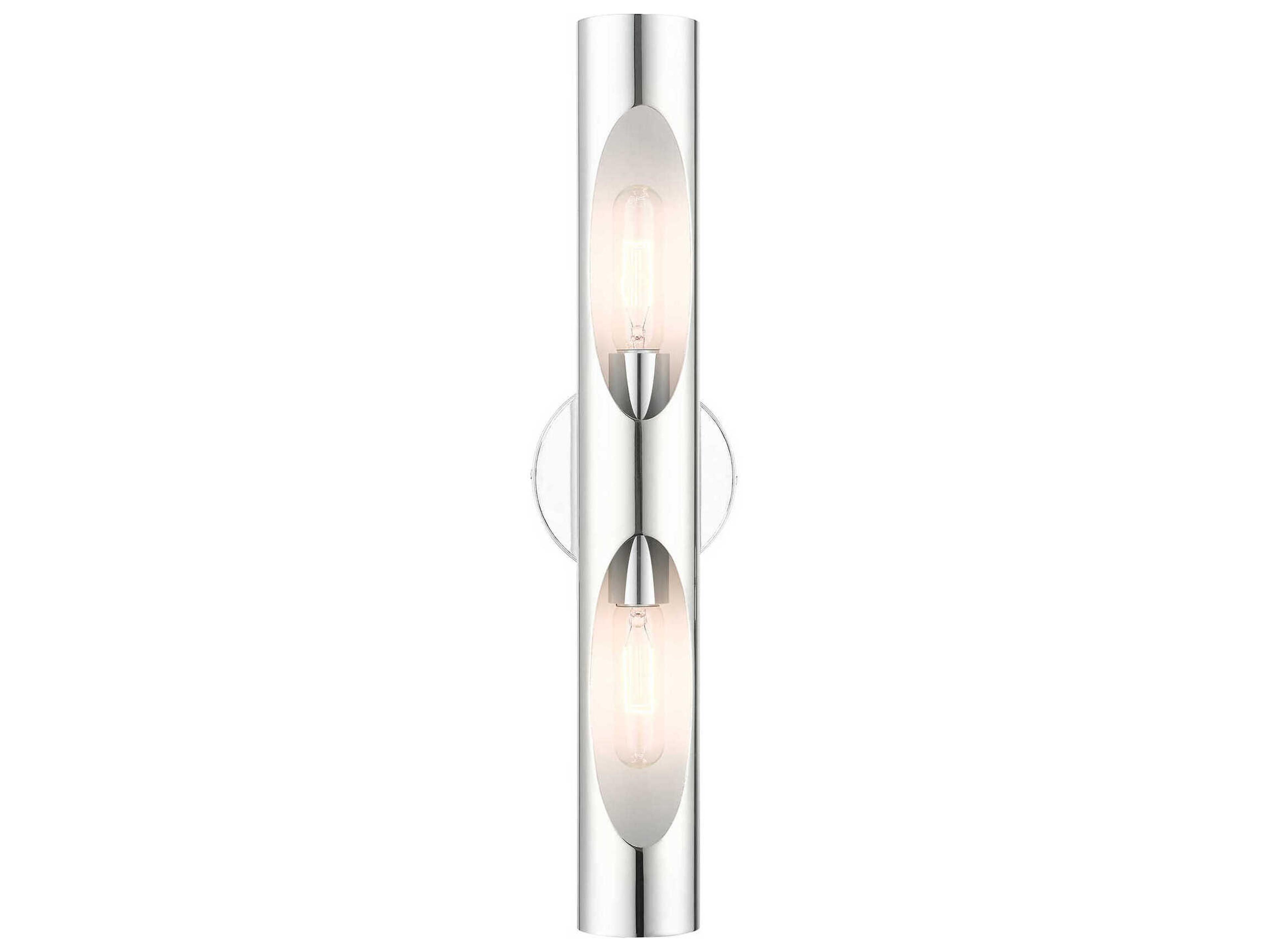 Livex Lighting Novato 2-Light Polished Chrome Wall Sconce