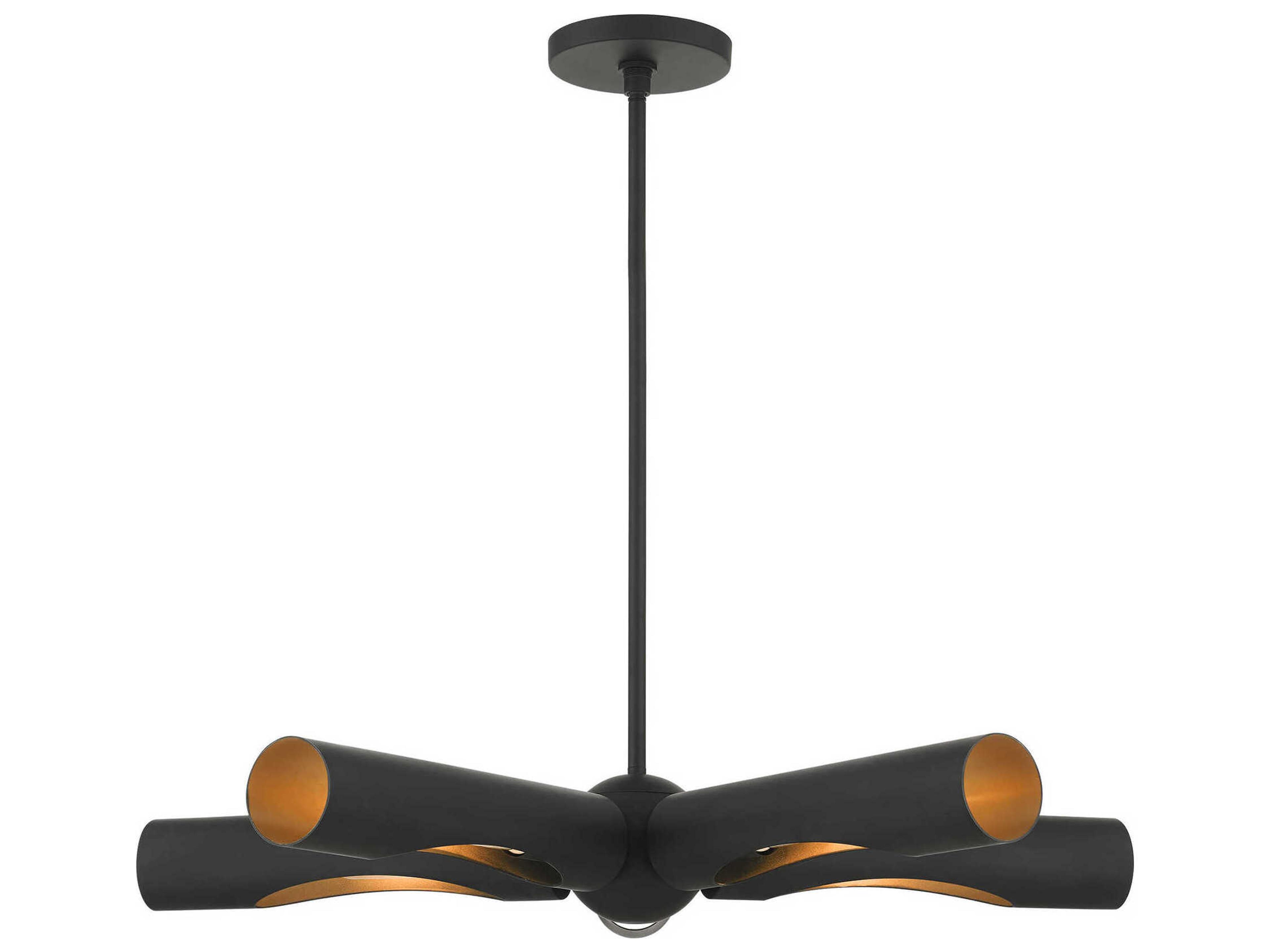 Livex Lighting Novato 5-Light Black Chandelier