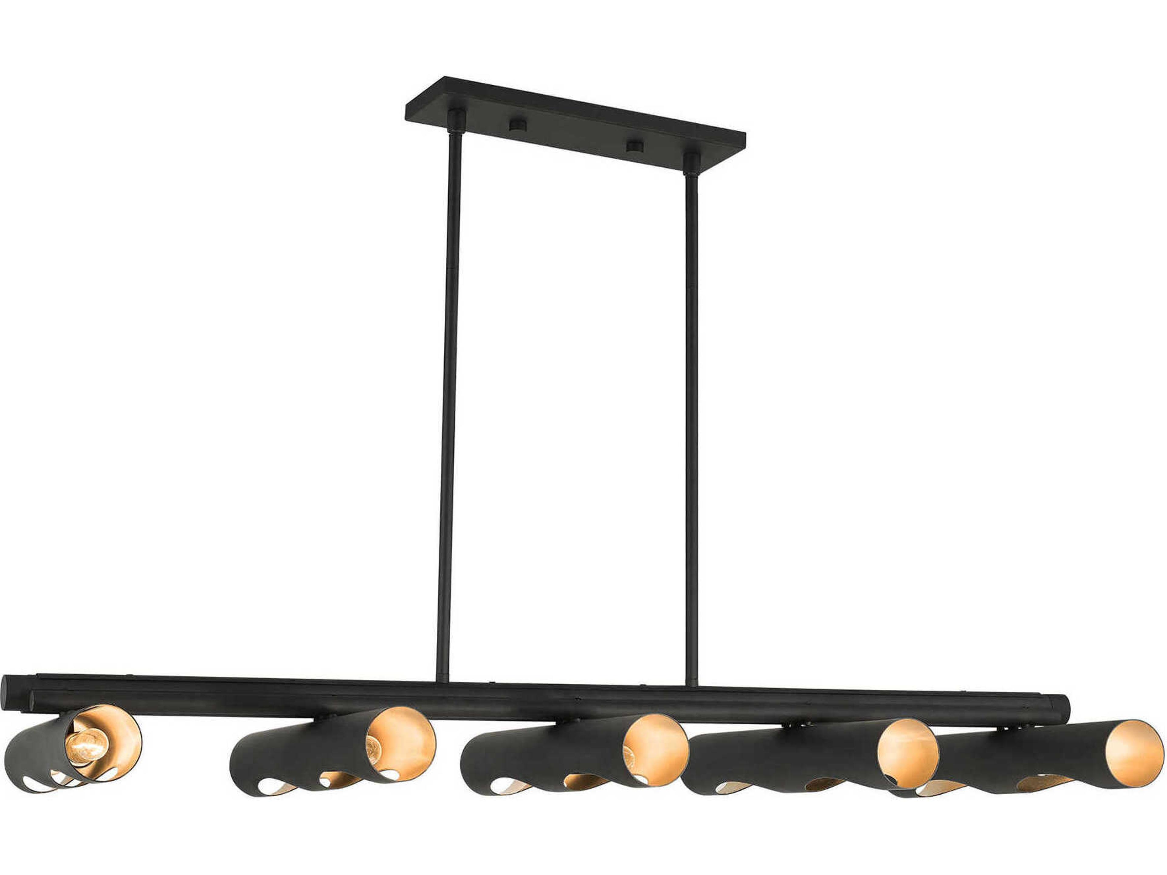 Livex Lighting Novato 10-Light Black Island Pendant