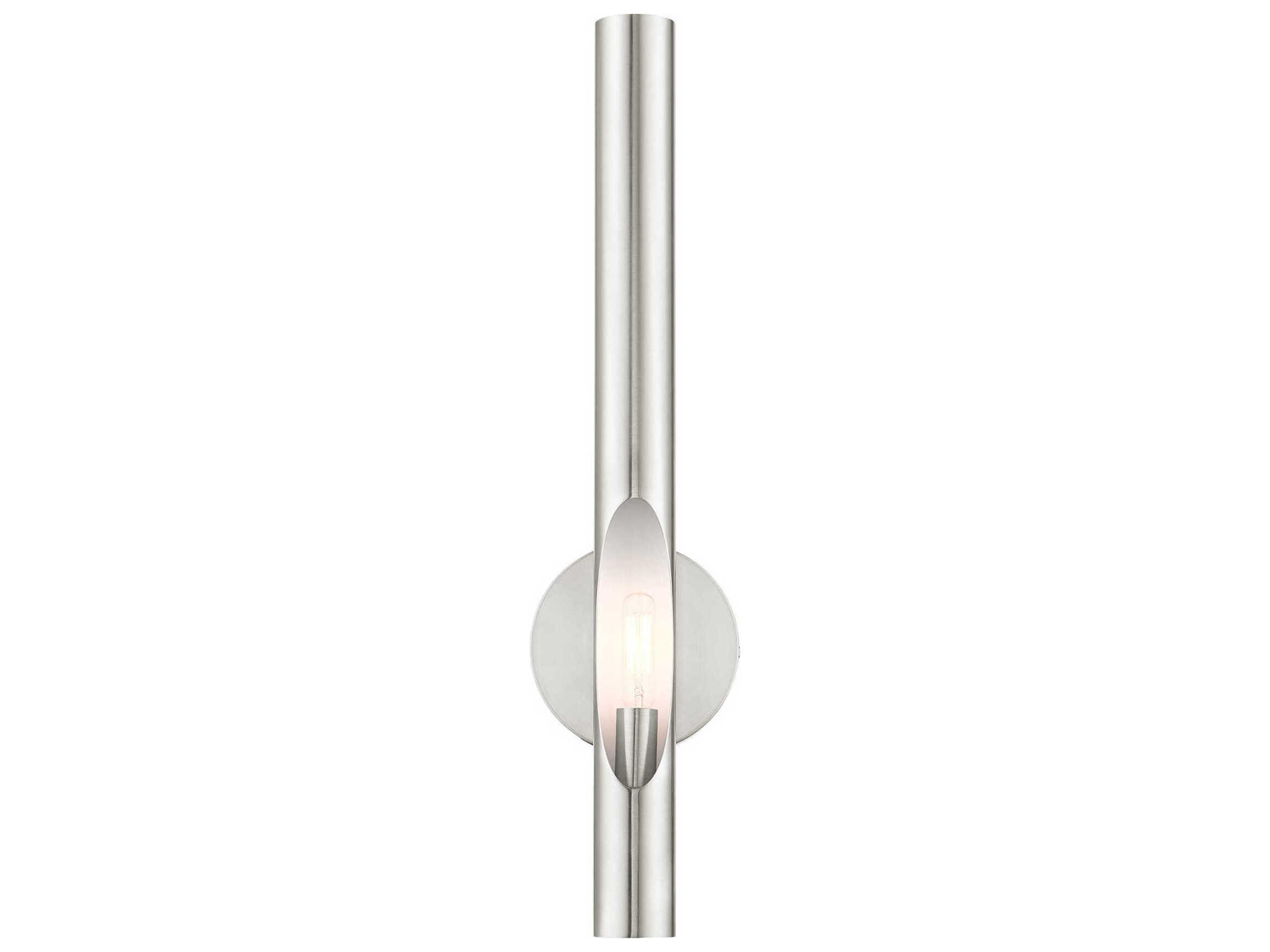 Livex Lighting Acra 1-Light Brushed Nickel Wall Sconce