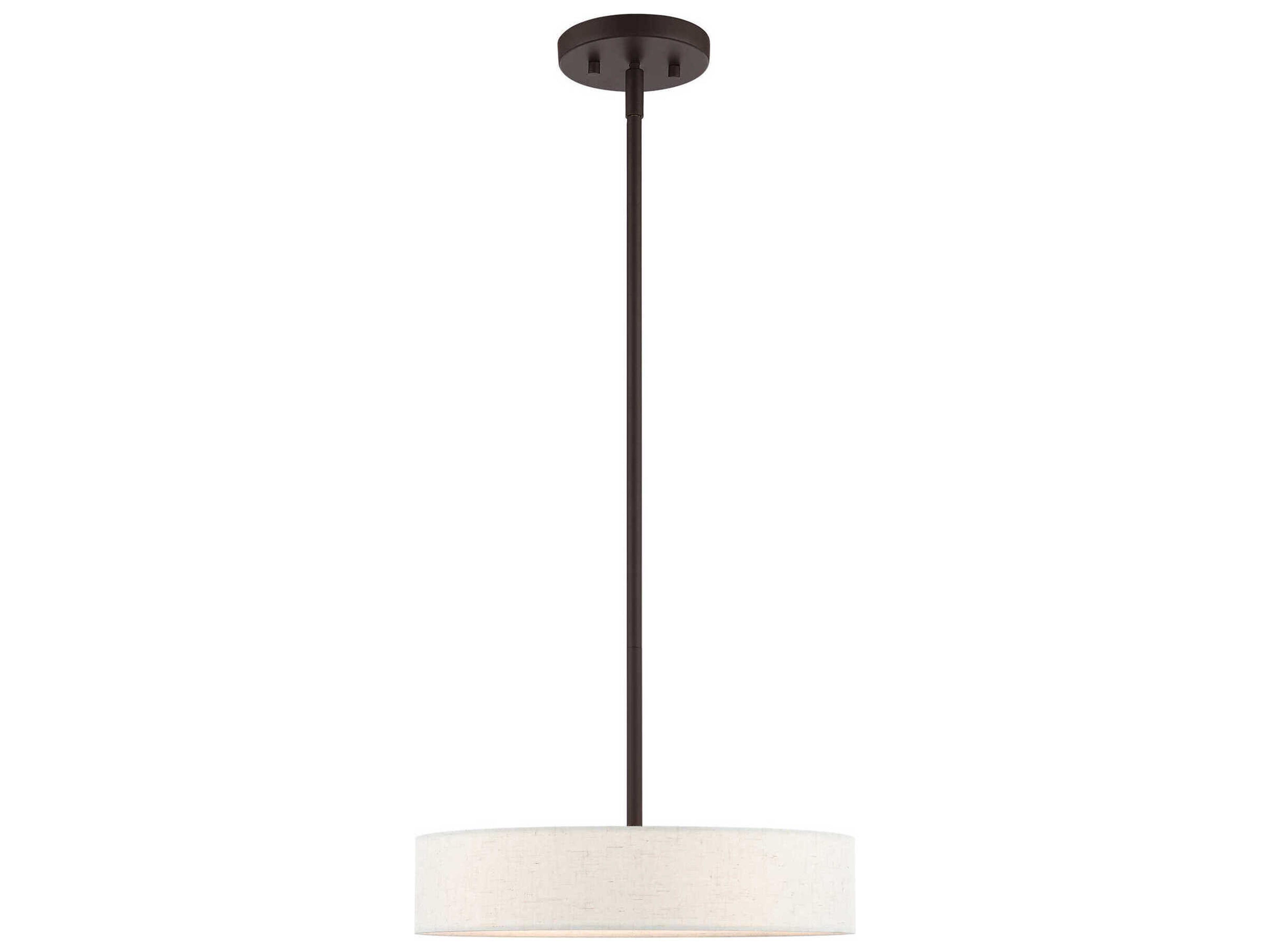Livex Lighting Venlo 4-Light Bronze Antique Brass Drum Pendant