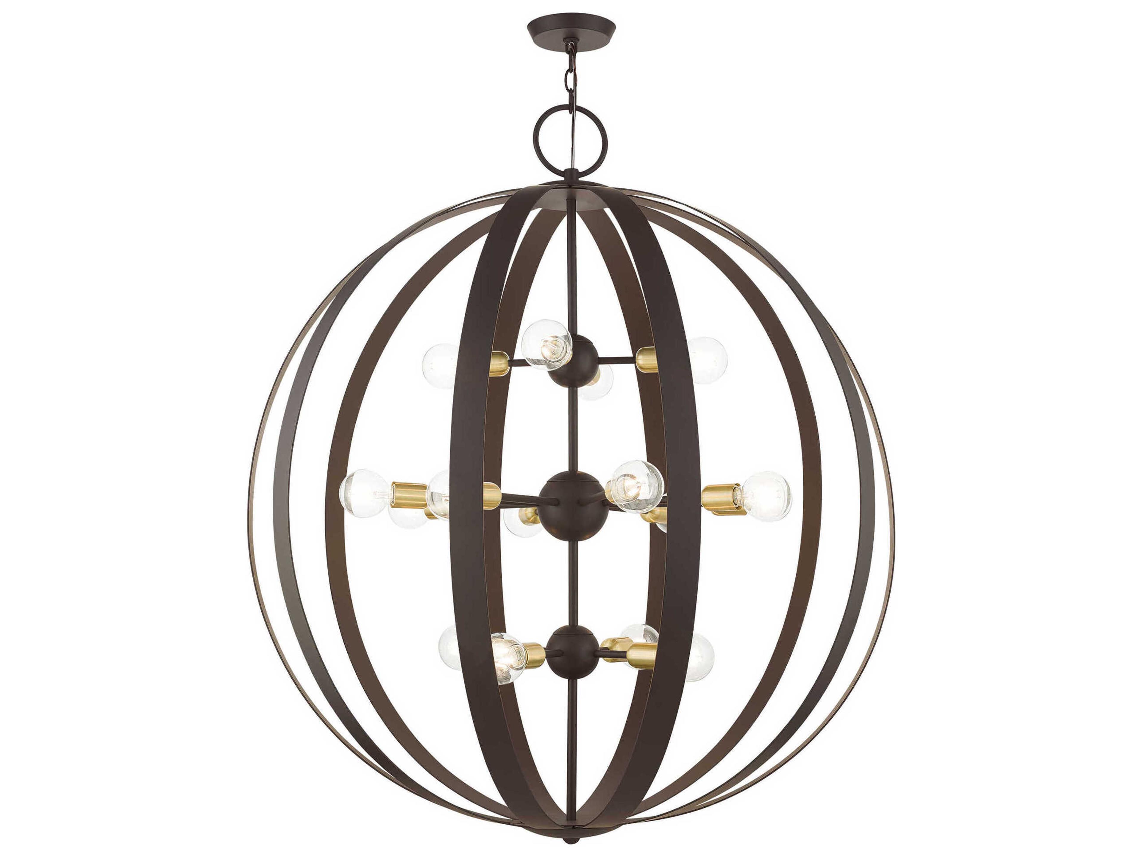 Livex Lighting Modesto 16-Light6-Light Bronze Round Chandelier