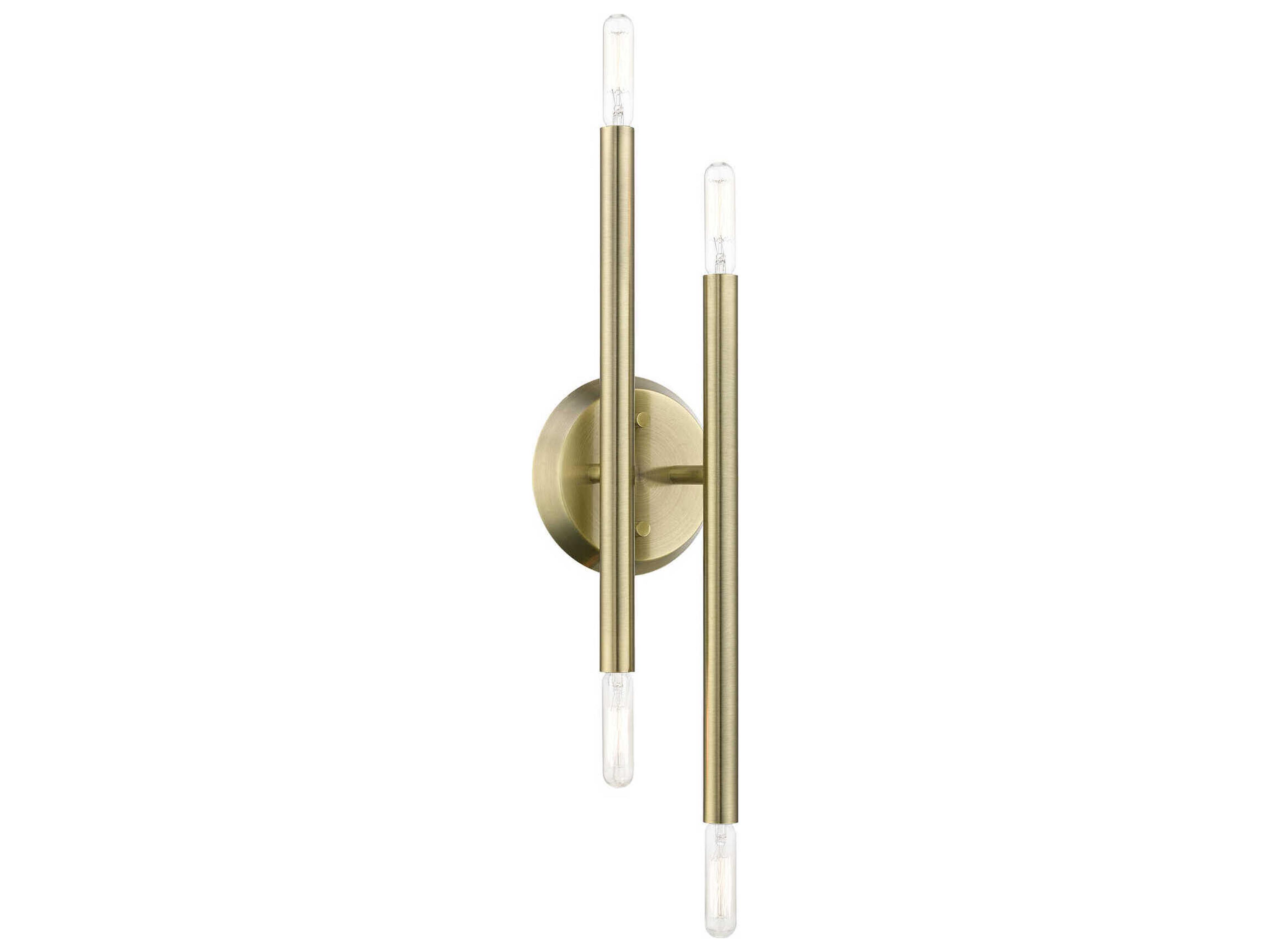 Livex Lighting Soho 4-Light Antique Brass Wall Sconce