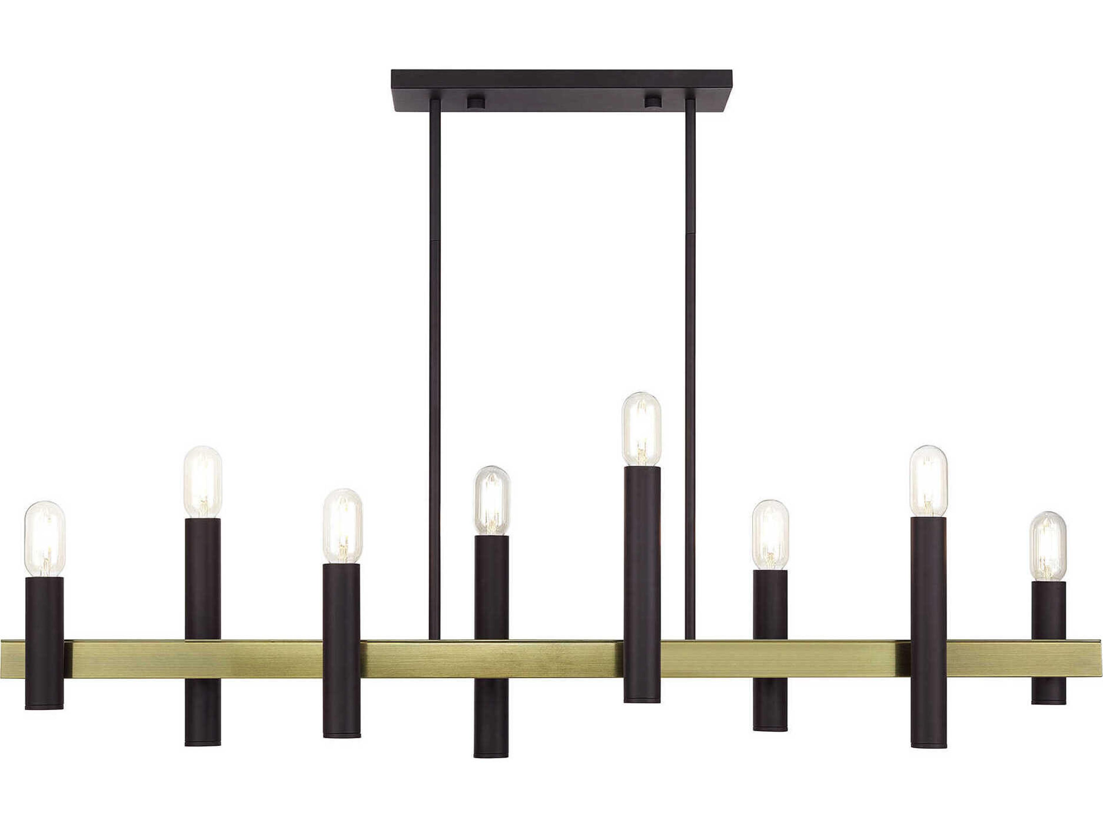 Livex Lighting Helsinki 8-Light Bronze Antique Brass Island Pendant
