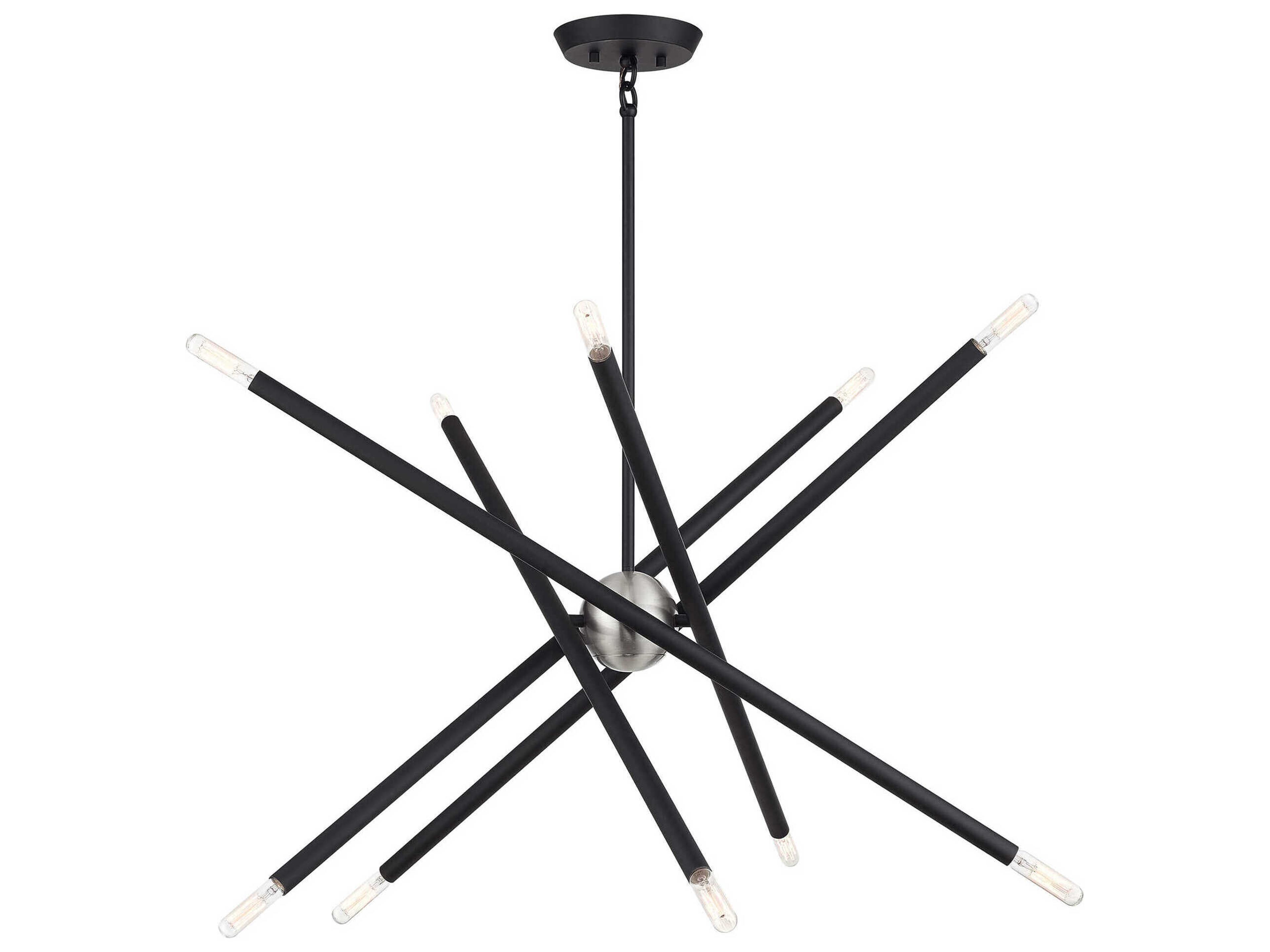 Livex Lighting Soho 10-Light Black Chandelier