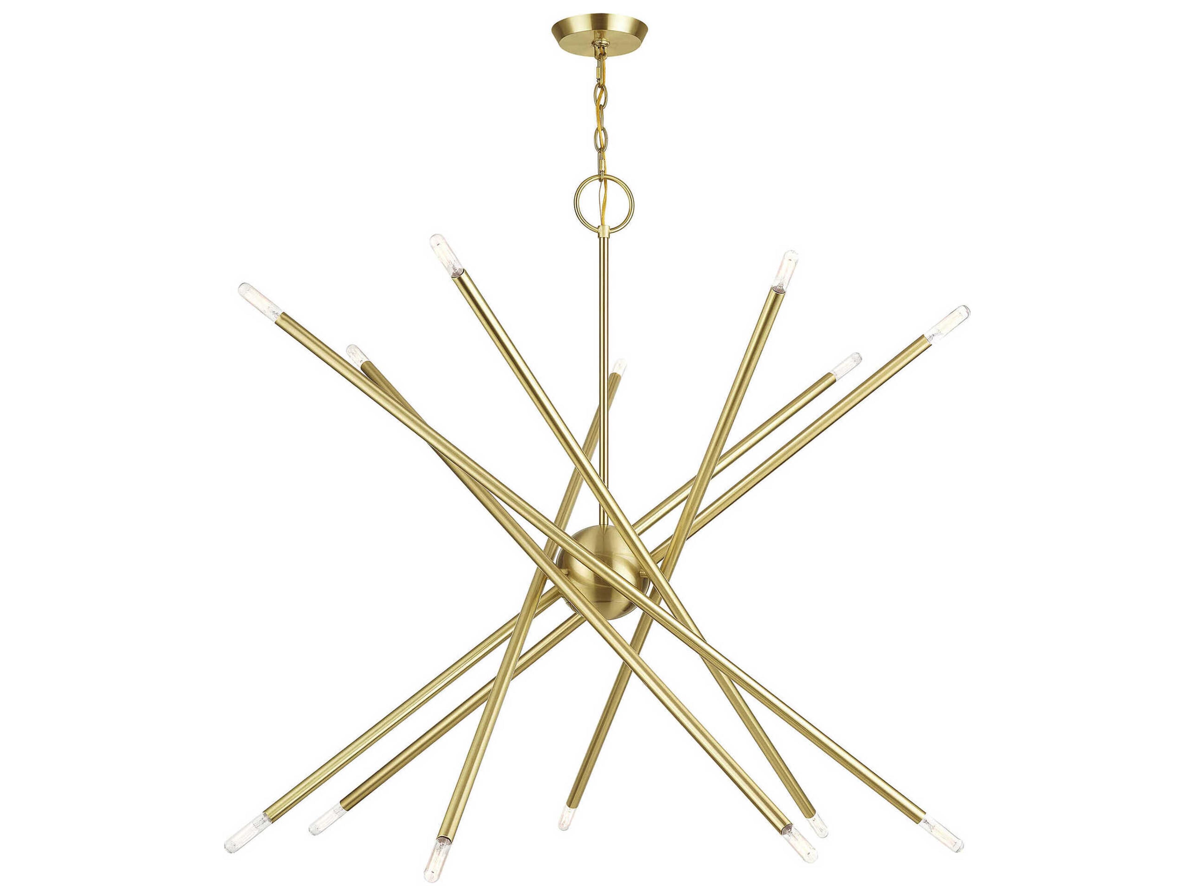 Livex Lighting Soho 14-Light Satin Brass Chandelier