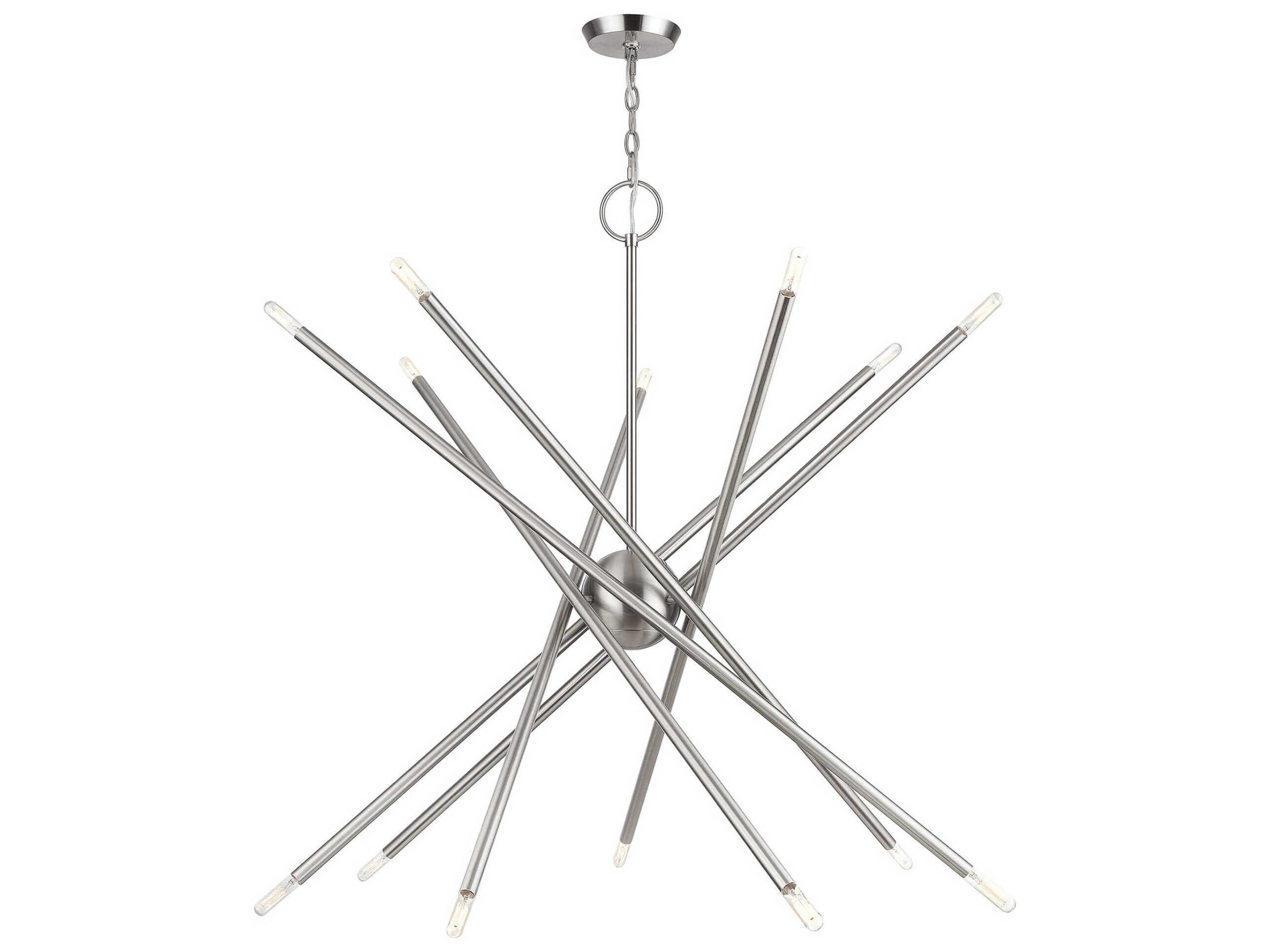 Livex Lighting Soho 14-Light Brushed Nickel Chandelier