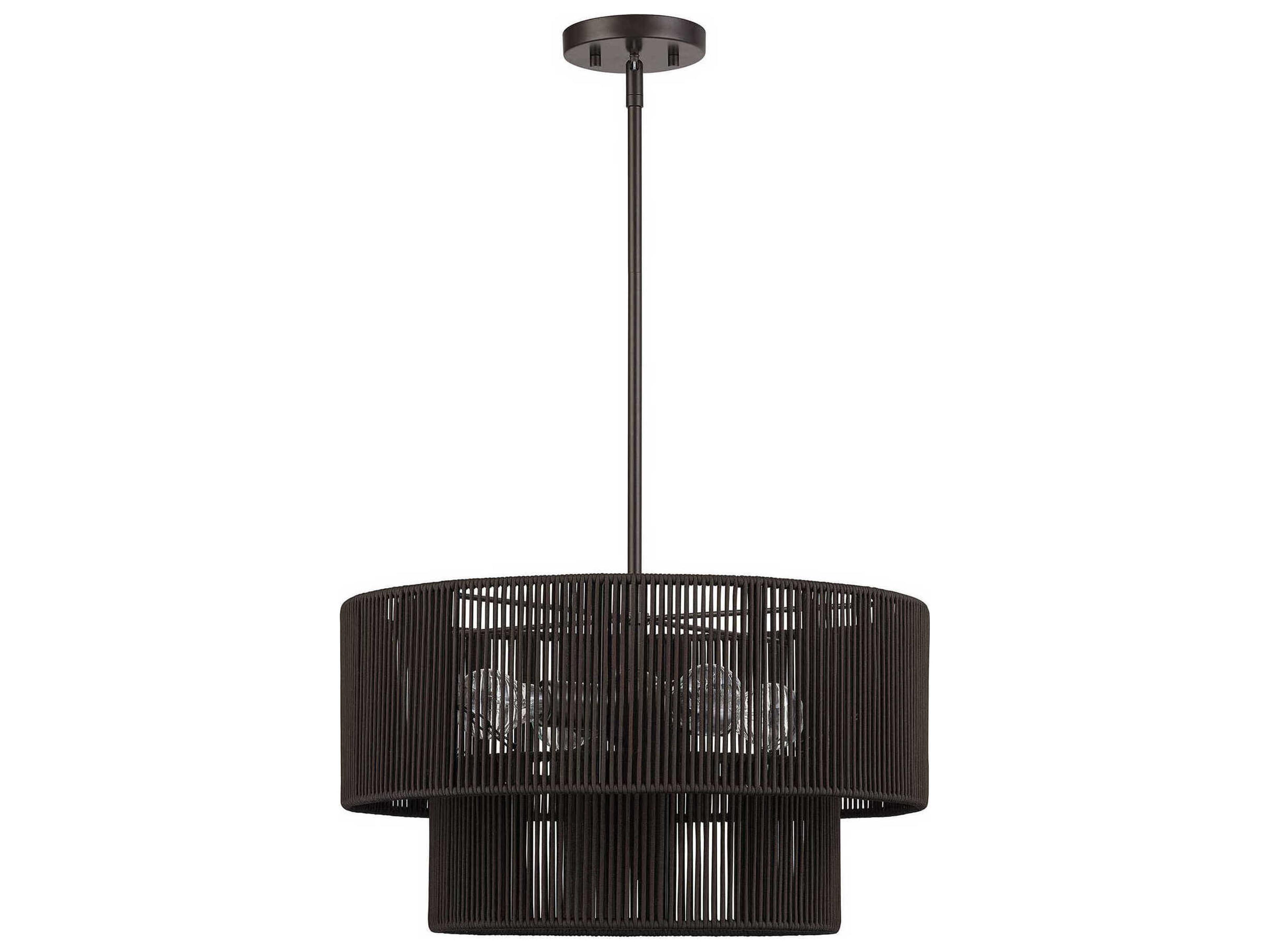Livex Lighting Acordia 4-Light English Bronze Round Pendant