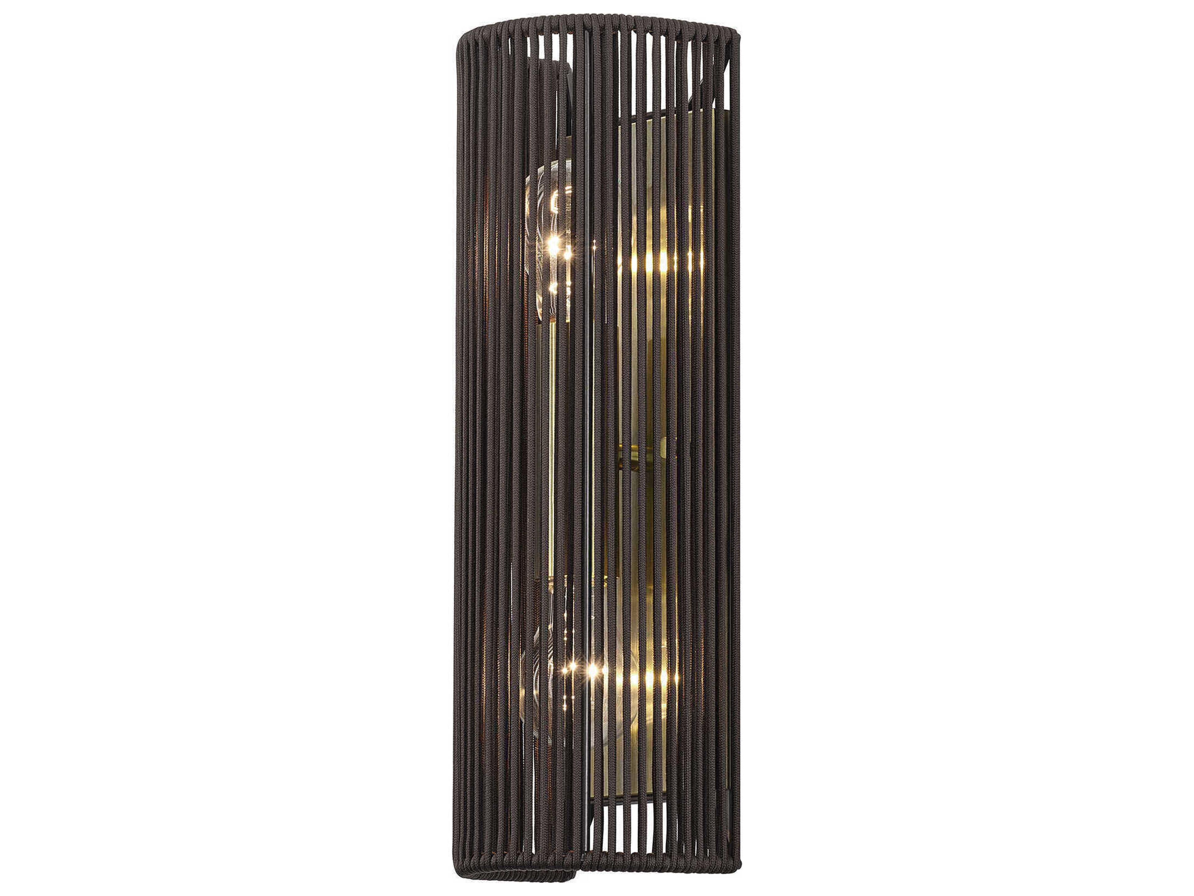 Livex Lighting Acordia 2-Light Antique Brass Wall Sconce