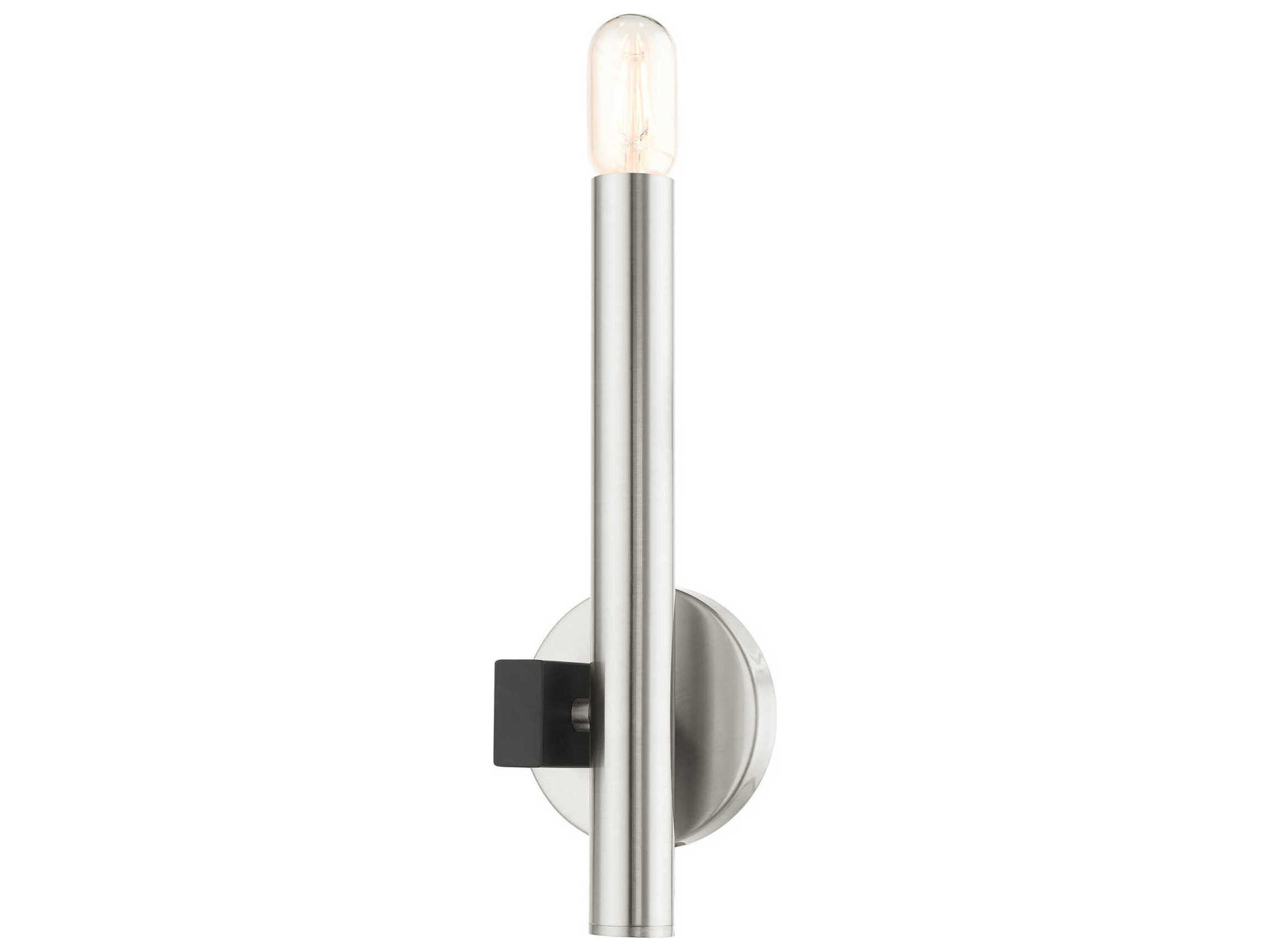 Livex Lighting Helsinki 1-Light Brushed Nickel Wall Sconce