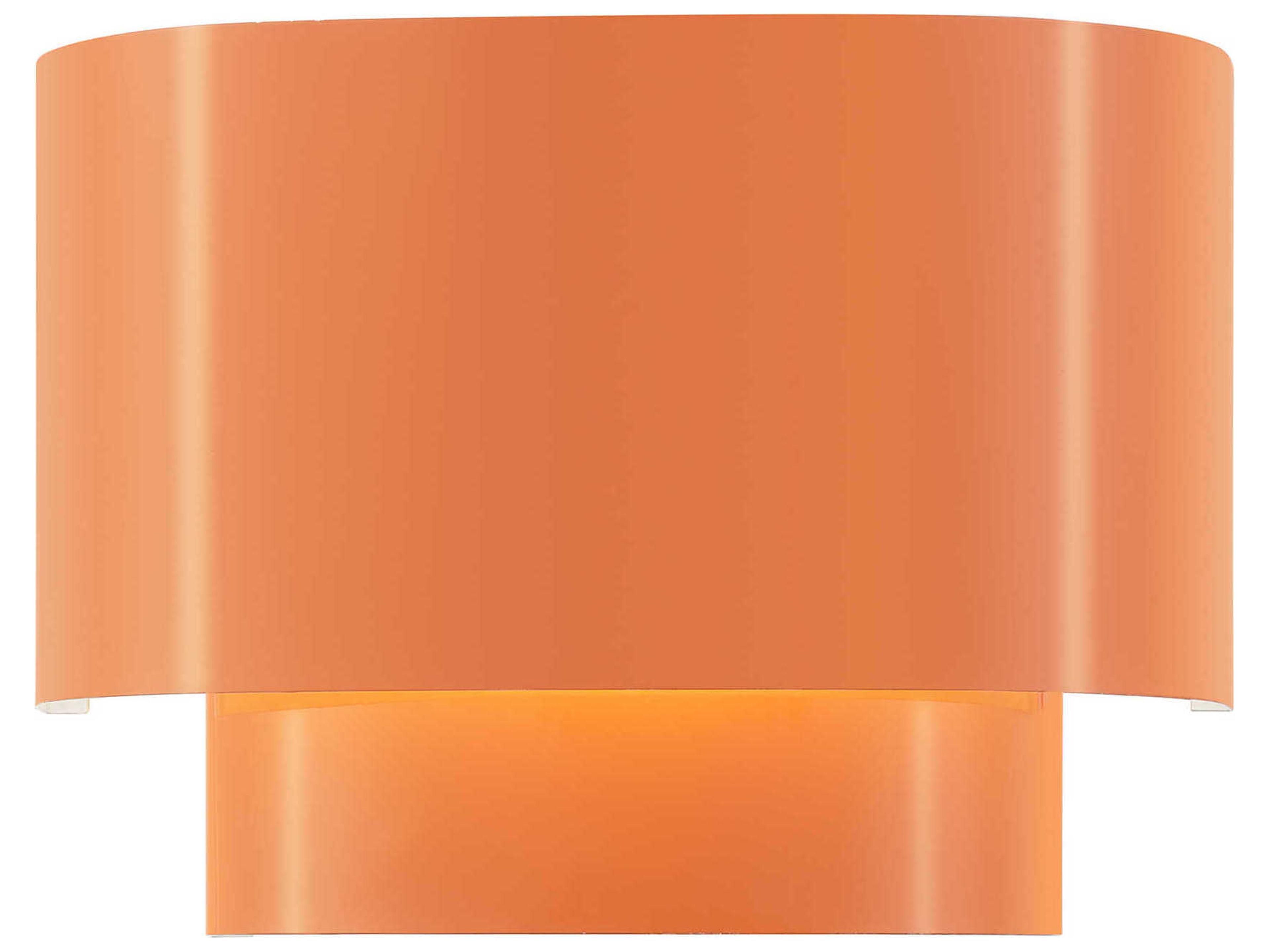 Livex Lighting Springview 1-Light Shiny Orange Wall Sconce