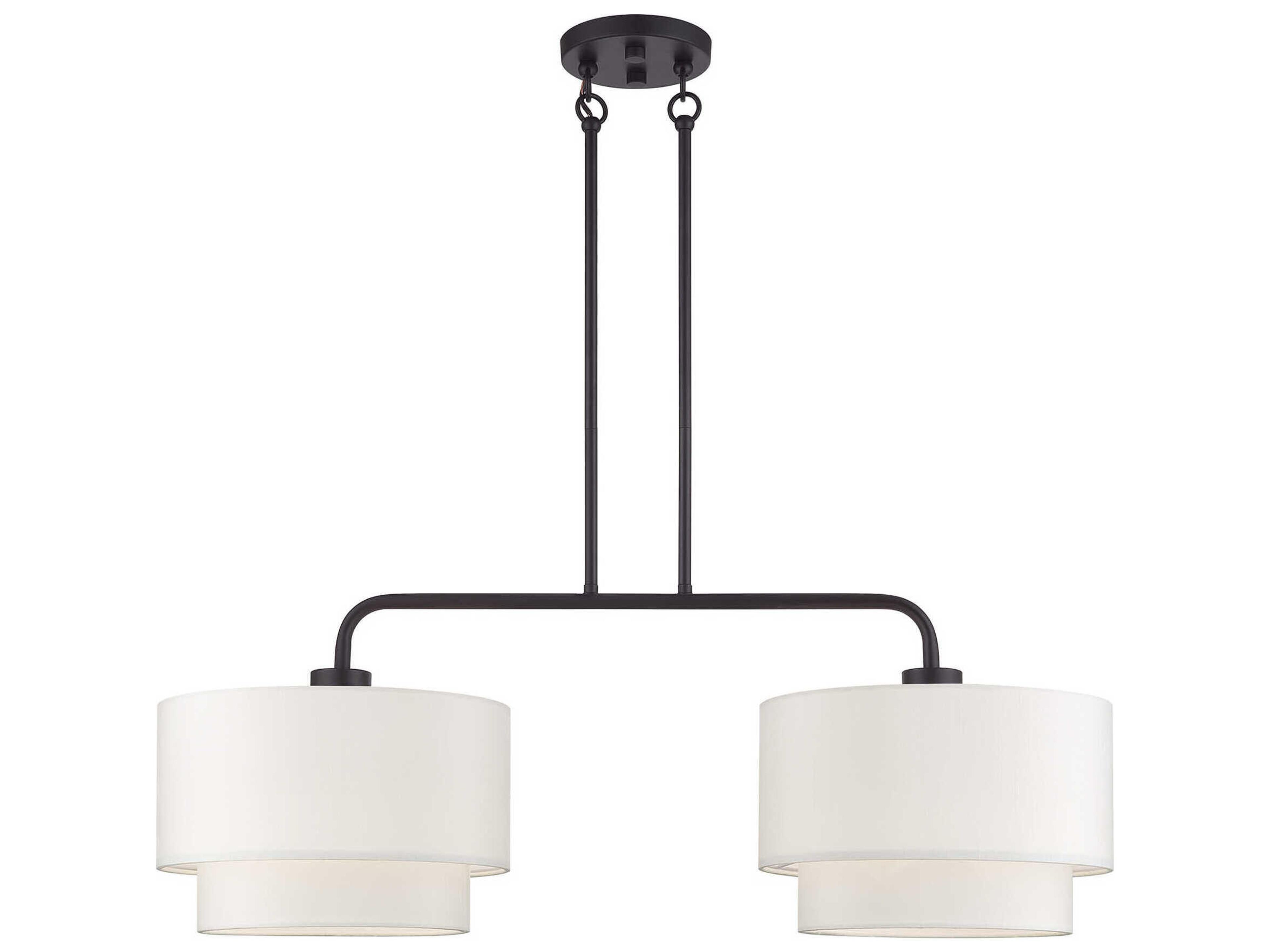 Livex Lighting Manorwood 2-Light Bronze Island Pendant