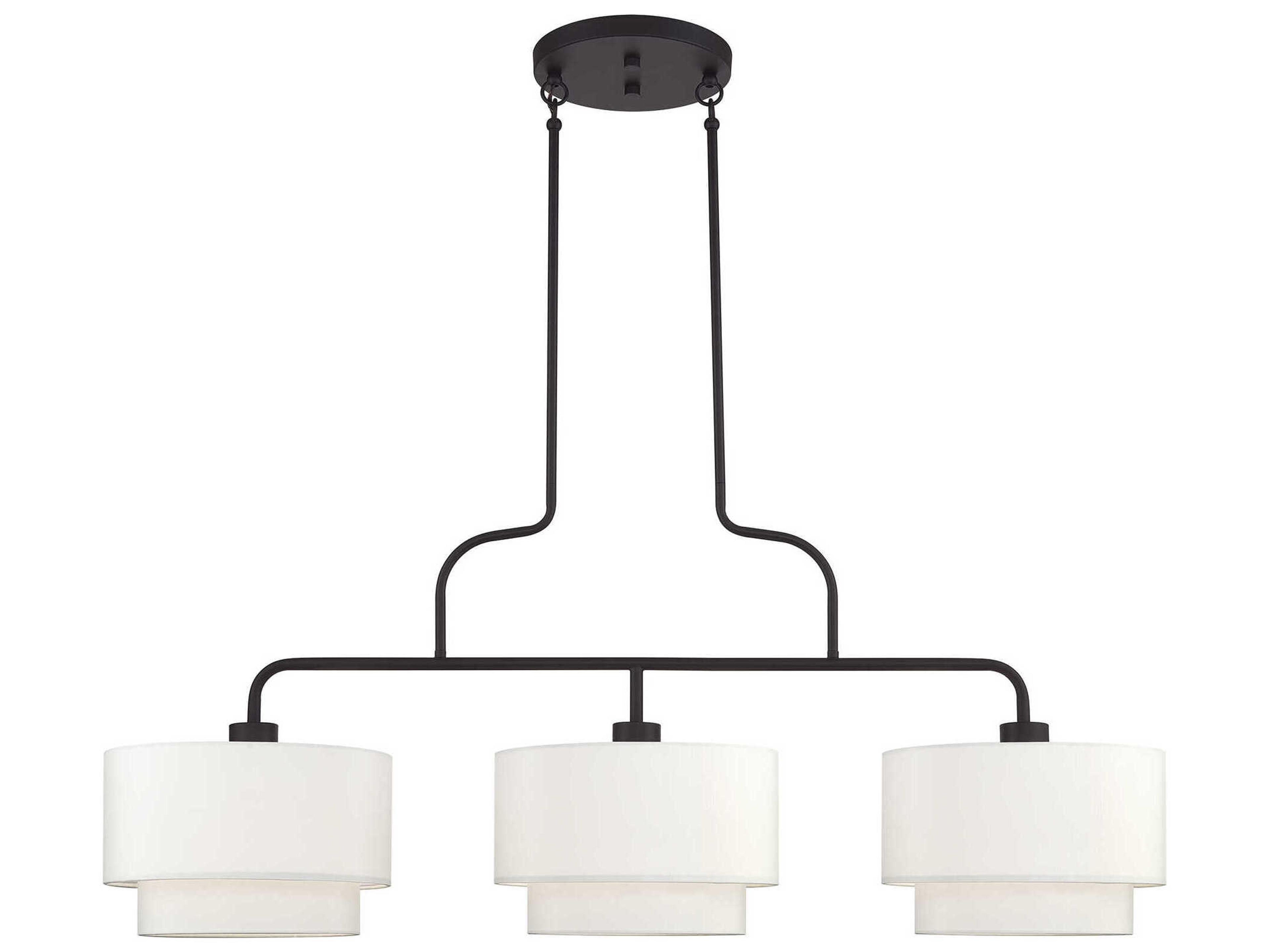 Livex Lighting Manorwood 3-Light Bronze Island Pendant
