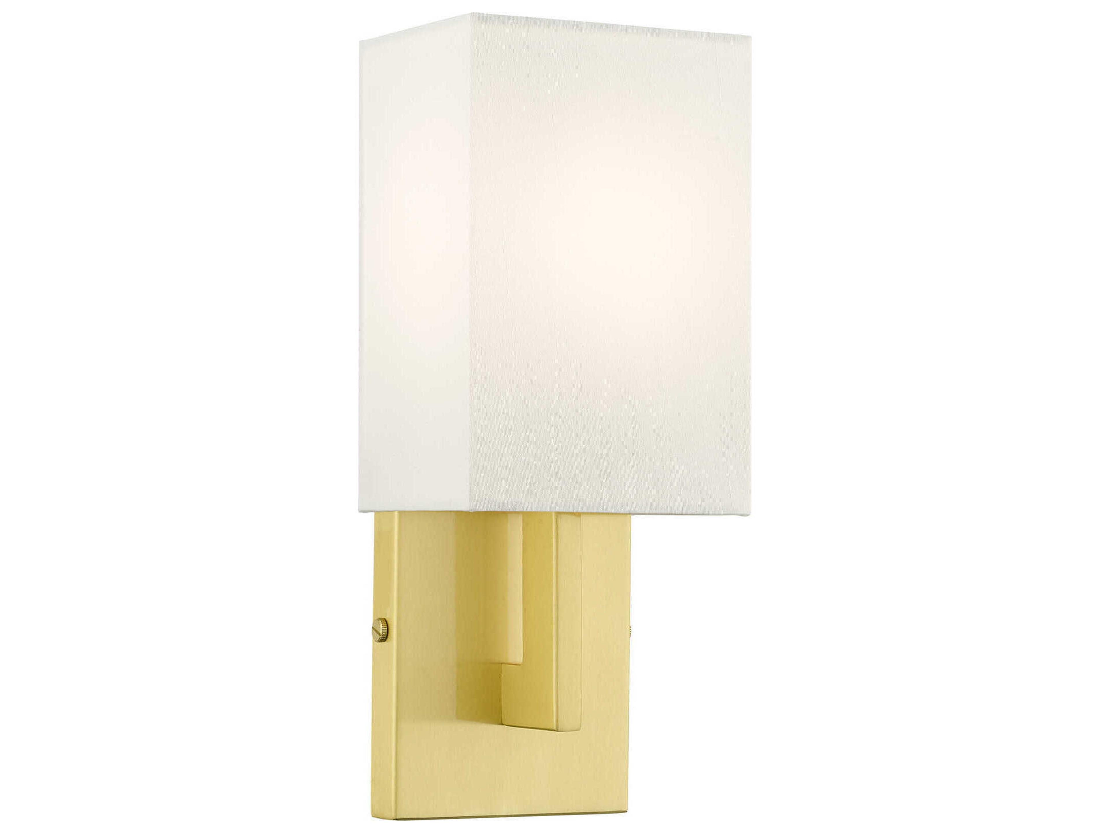 Livex Lighting Meridian 1-Light Satin Brass Wall Sconce