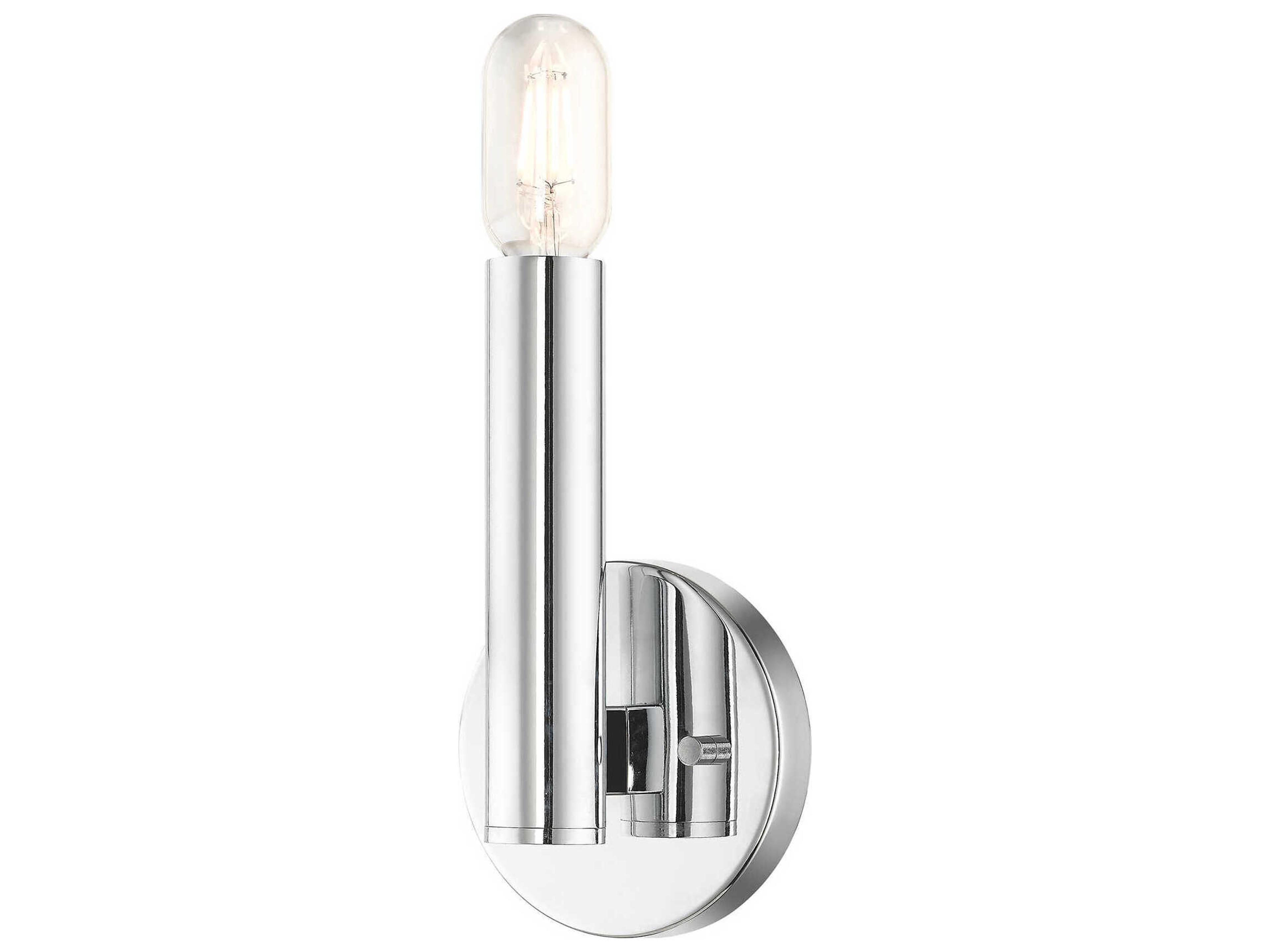 Livex Lighting Copenhagen 1-Light Polished Chrome Wall Sconce