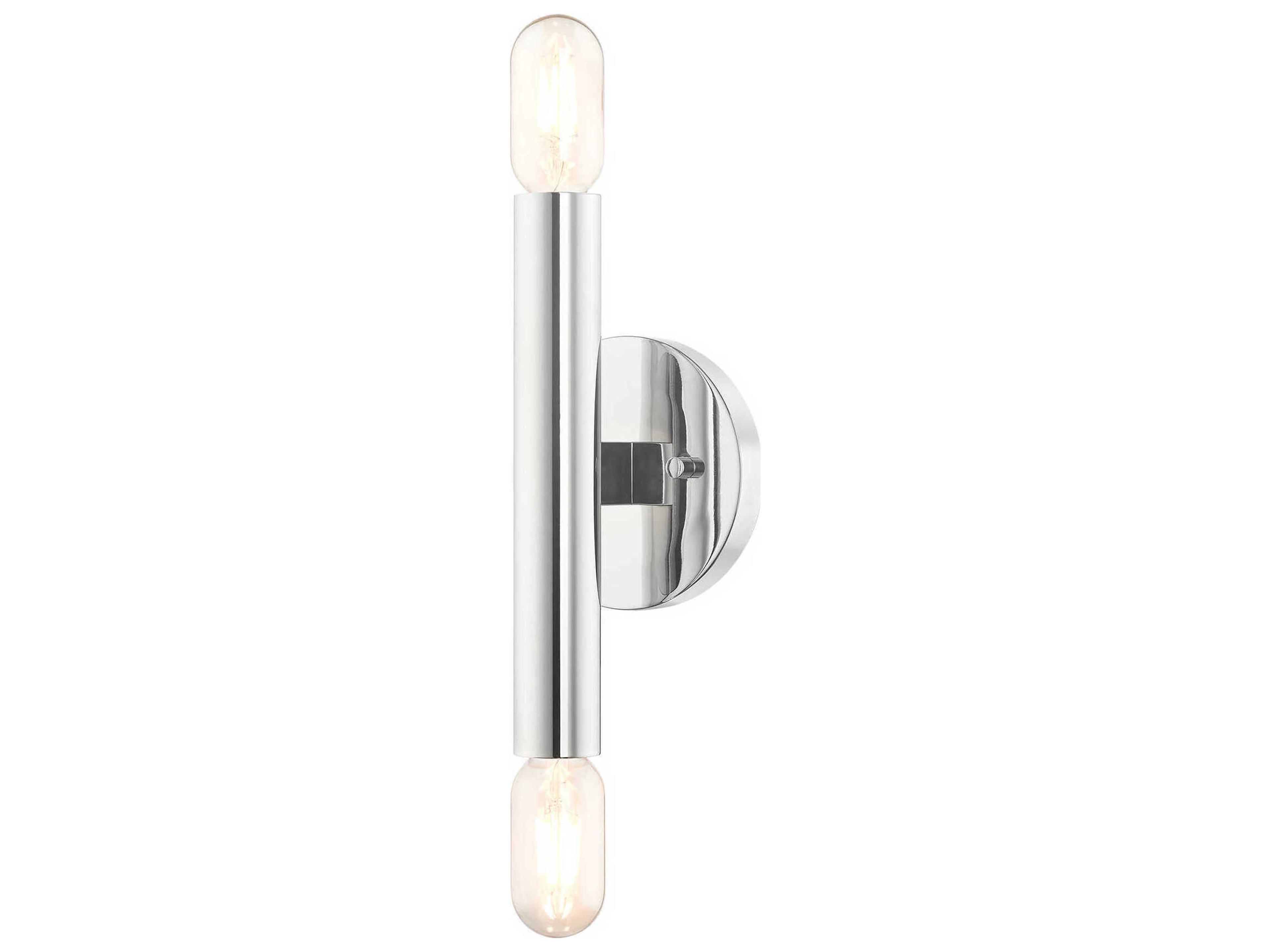 Livex Lighting Copenhagen 2-Light Polished Chrome Wall Sconce