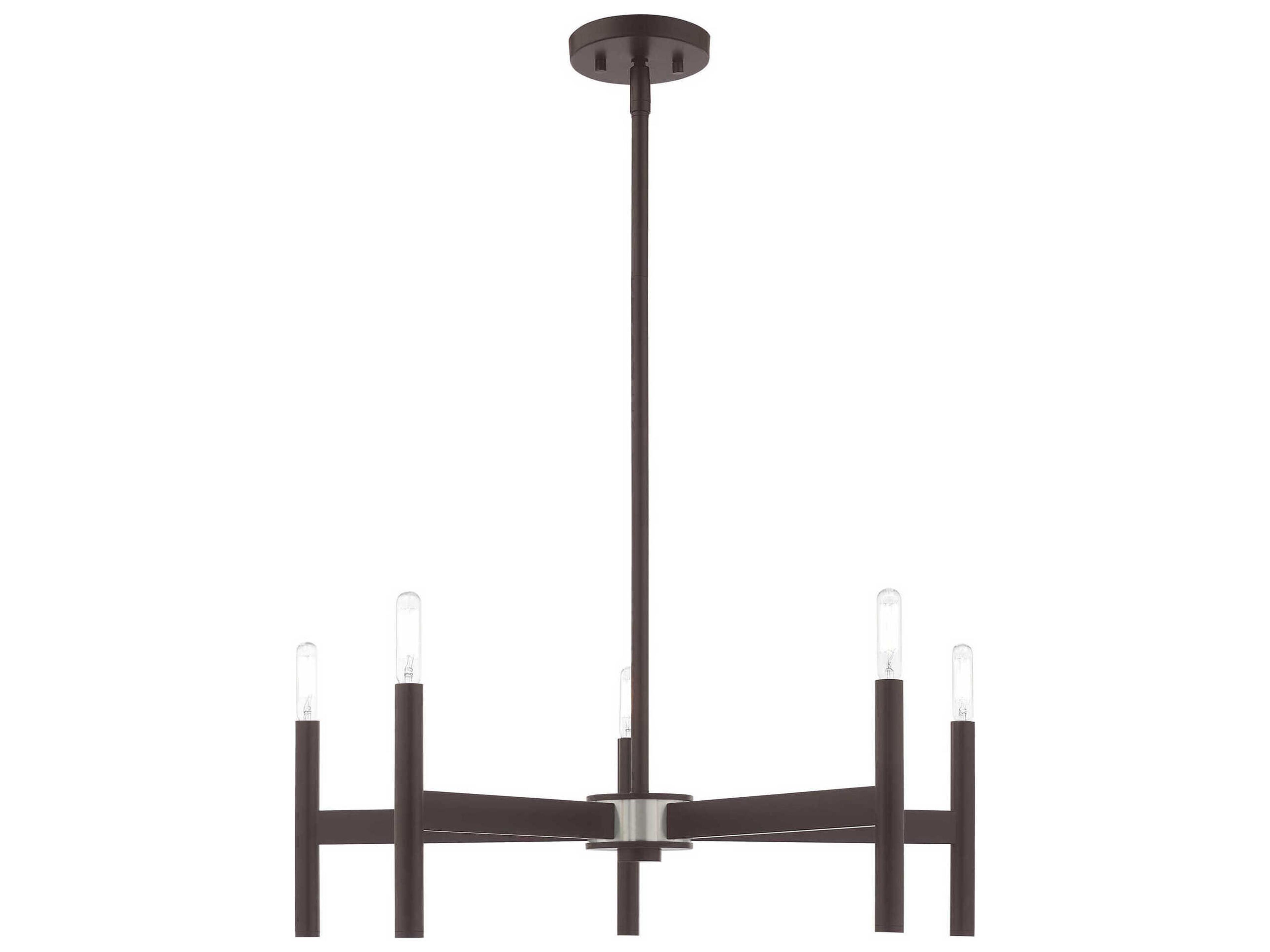 Livex Lighting Copenhagen 5-Light Bronze Chandelier