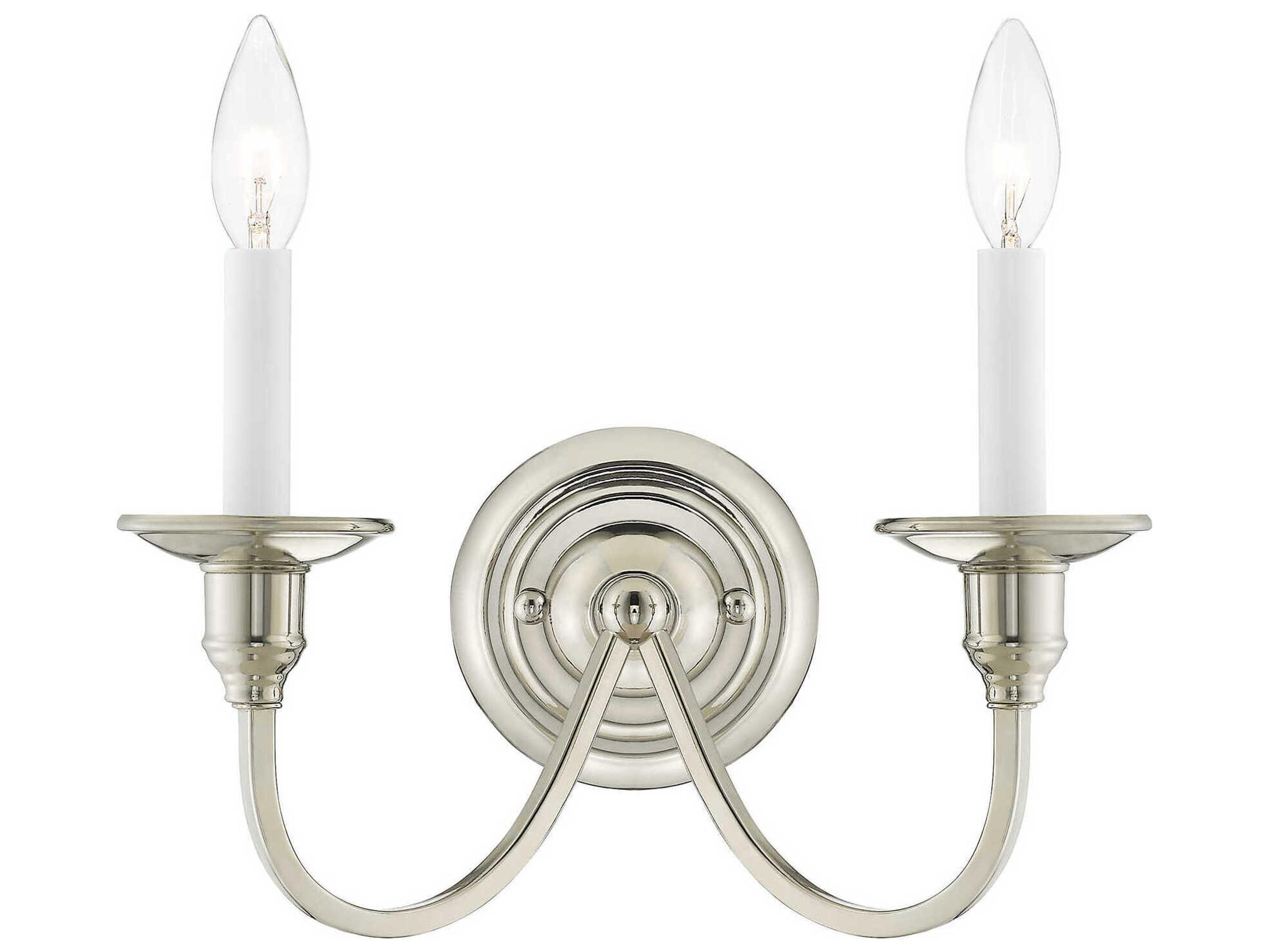 Livex Lighting Cranford 2-Light Polished Nickel Wall Sconce