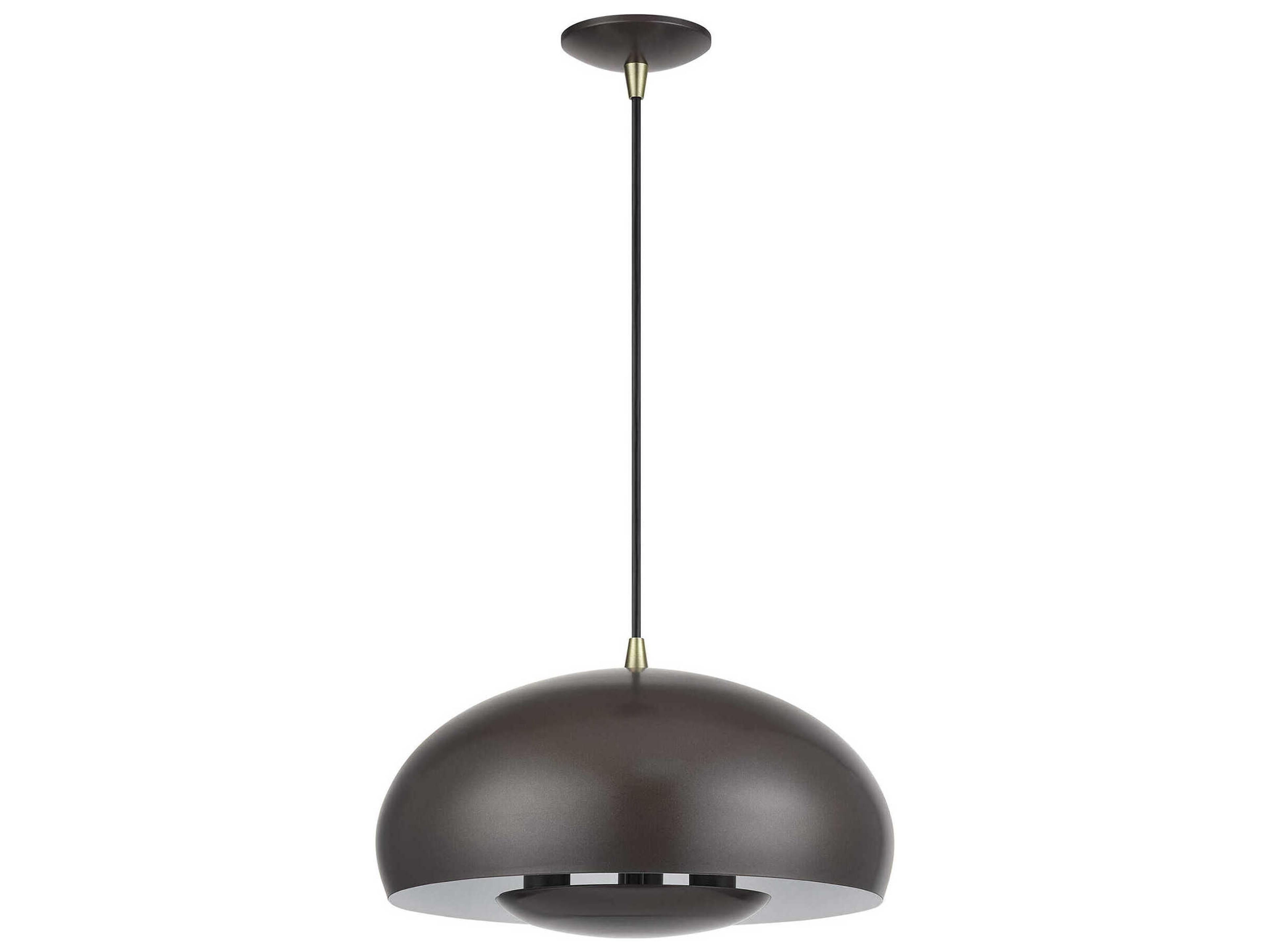 Livex Lighting Domma 3-Light Bronze Drum Pendant