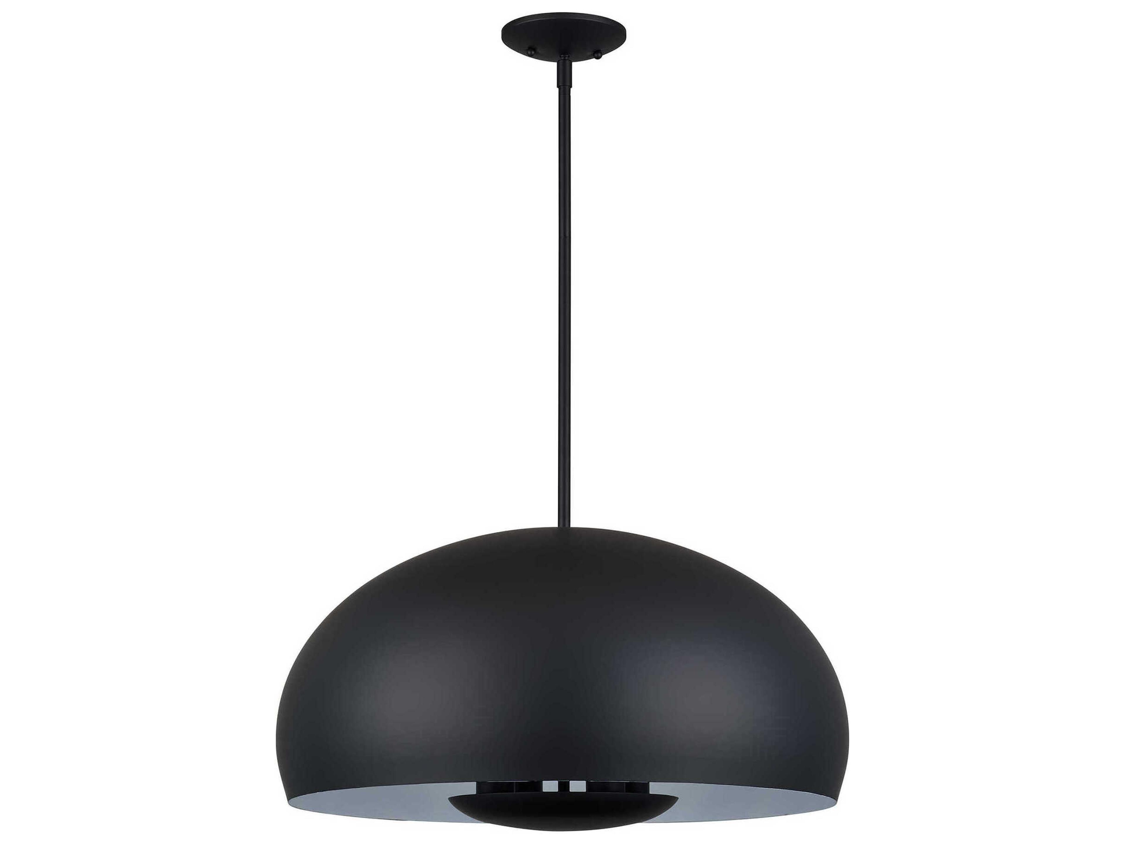 Livex Lighting Domma 4-Light Black Drum Pendant
