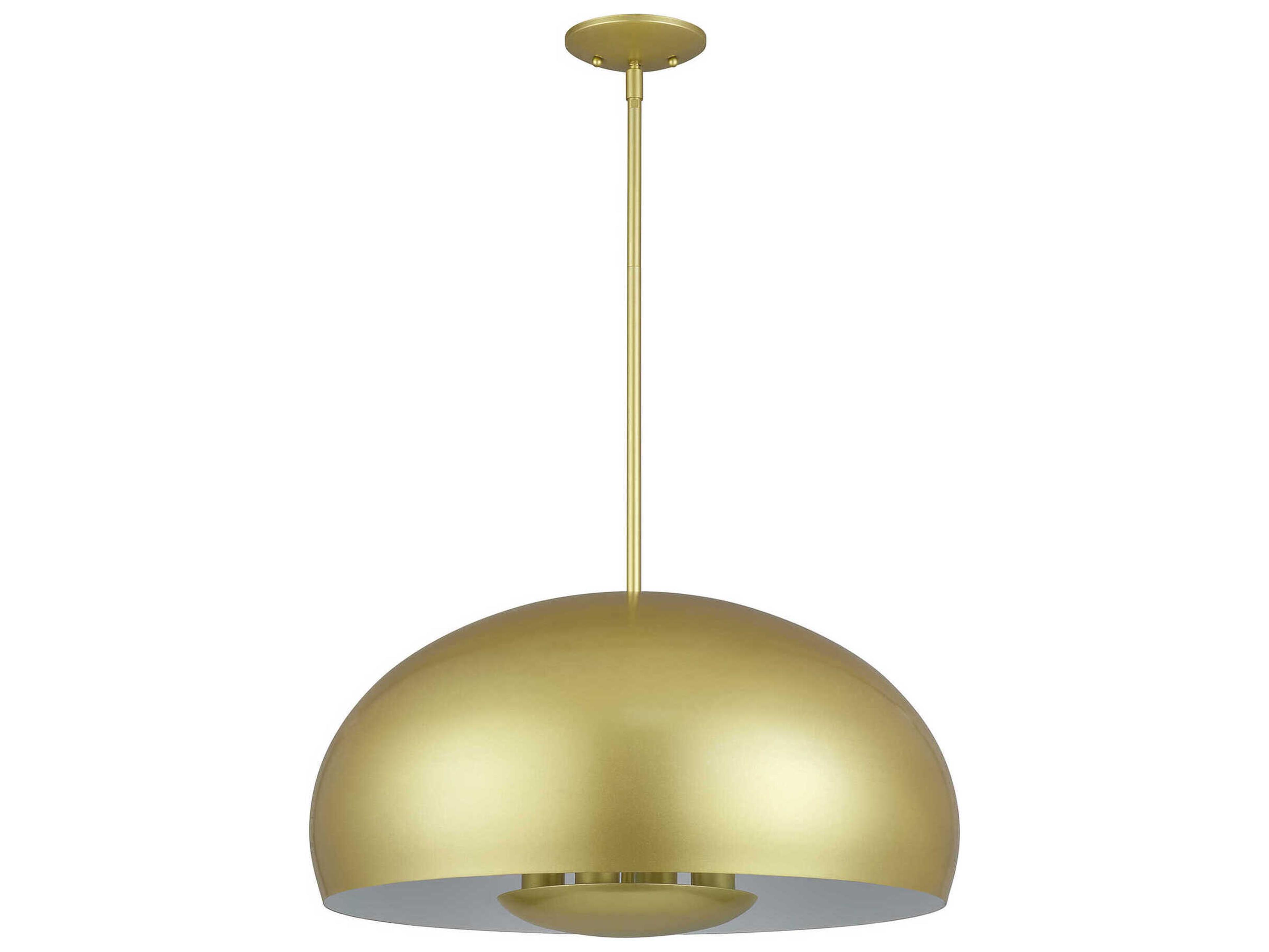 Livex Lighting Domma 4-Light Soft Gold Drum Pendant