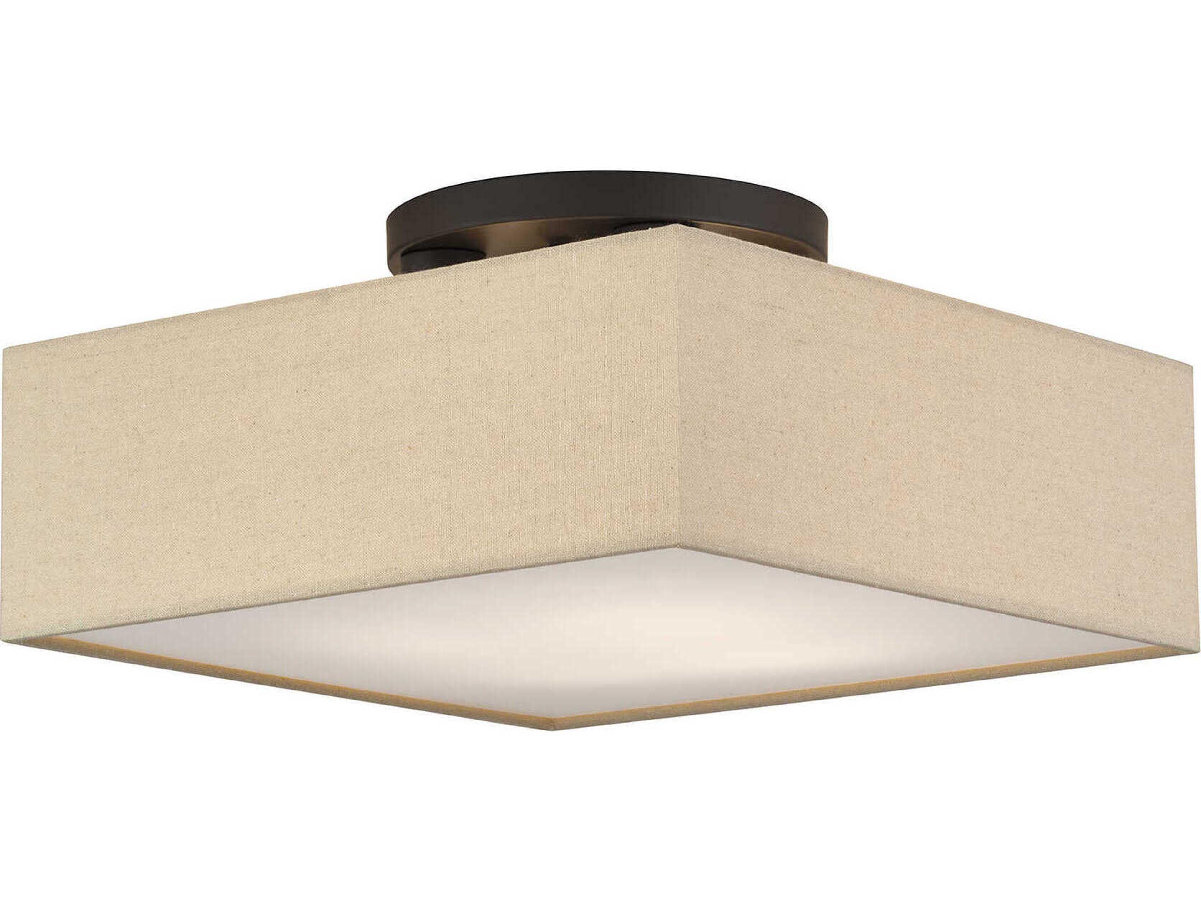 Livex Lighting Summit 4-Light Bronze Semi Flush Mount