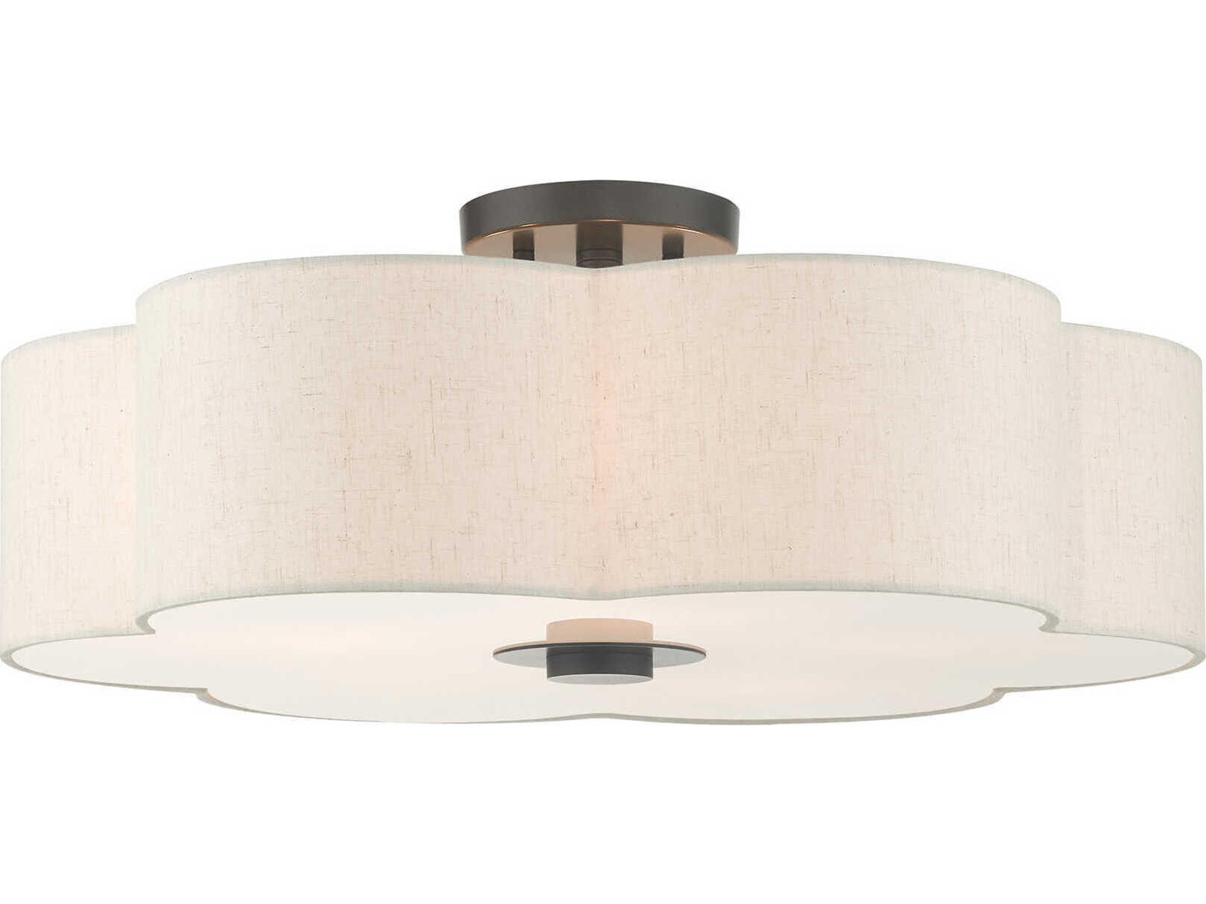 Livex Lighting Solstice 5-Light English Bronze Semi Flush Mount