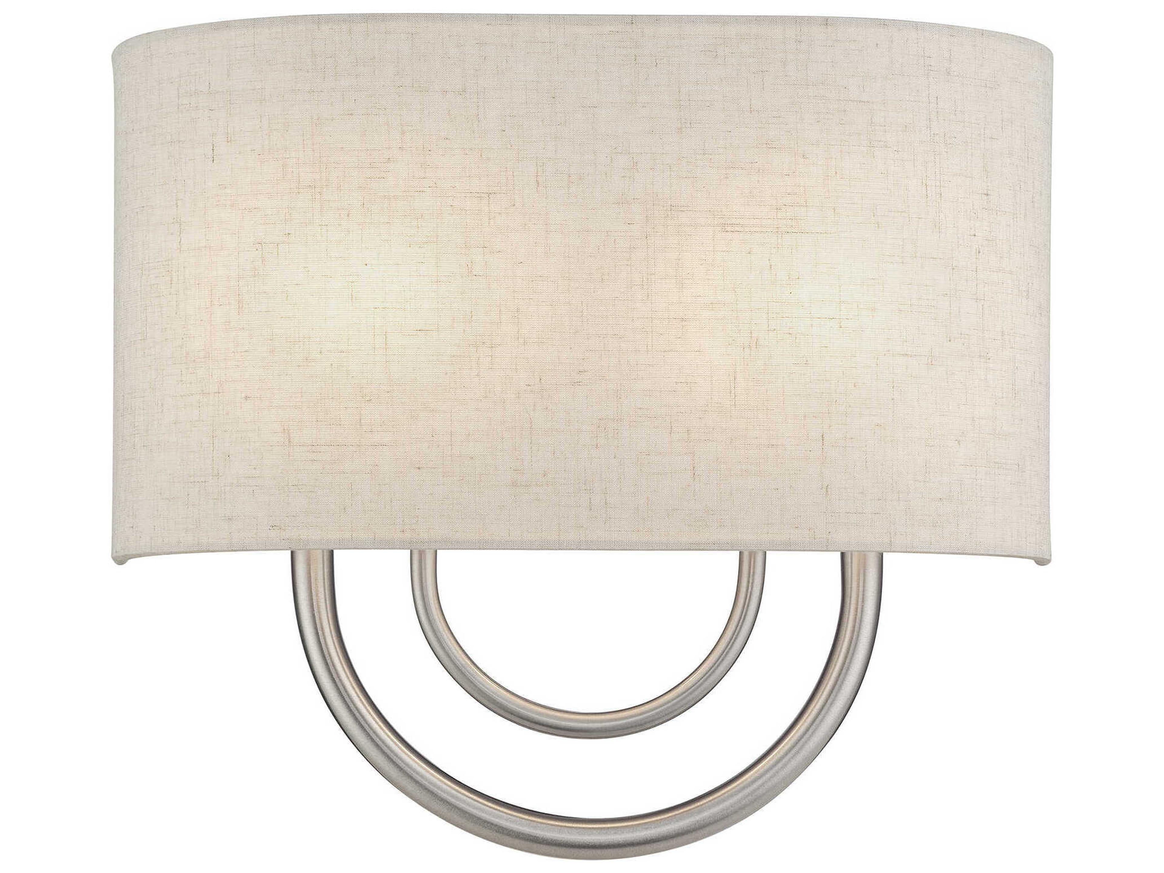 Livex Lighting Stratton 2-Light Brushed Nickel Wall Sconce