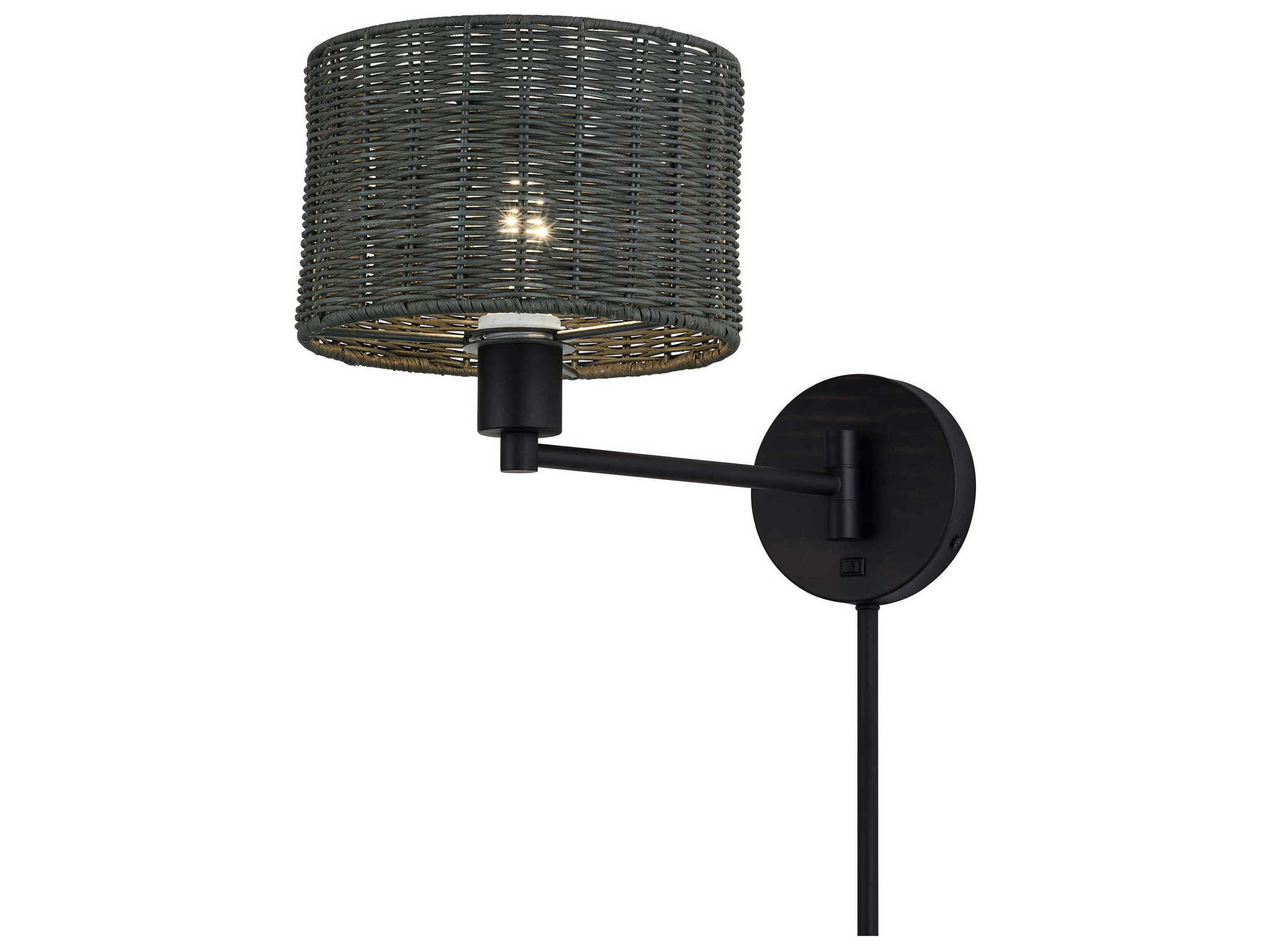 Livex Lighting Weavington 1-Light Black Wall Sconce