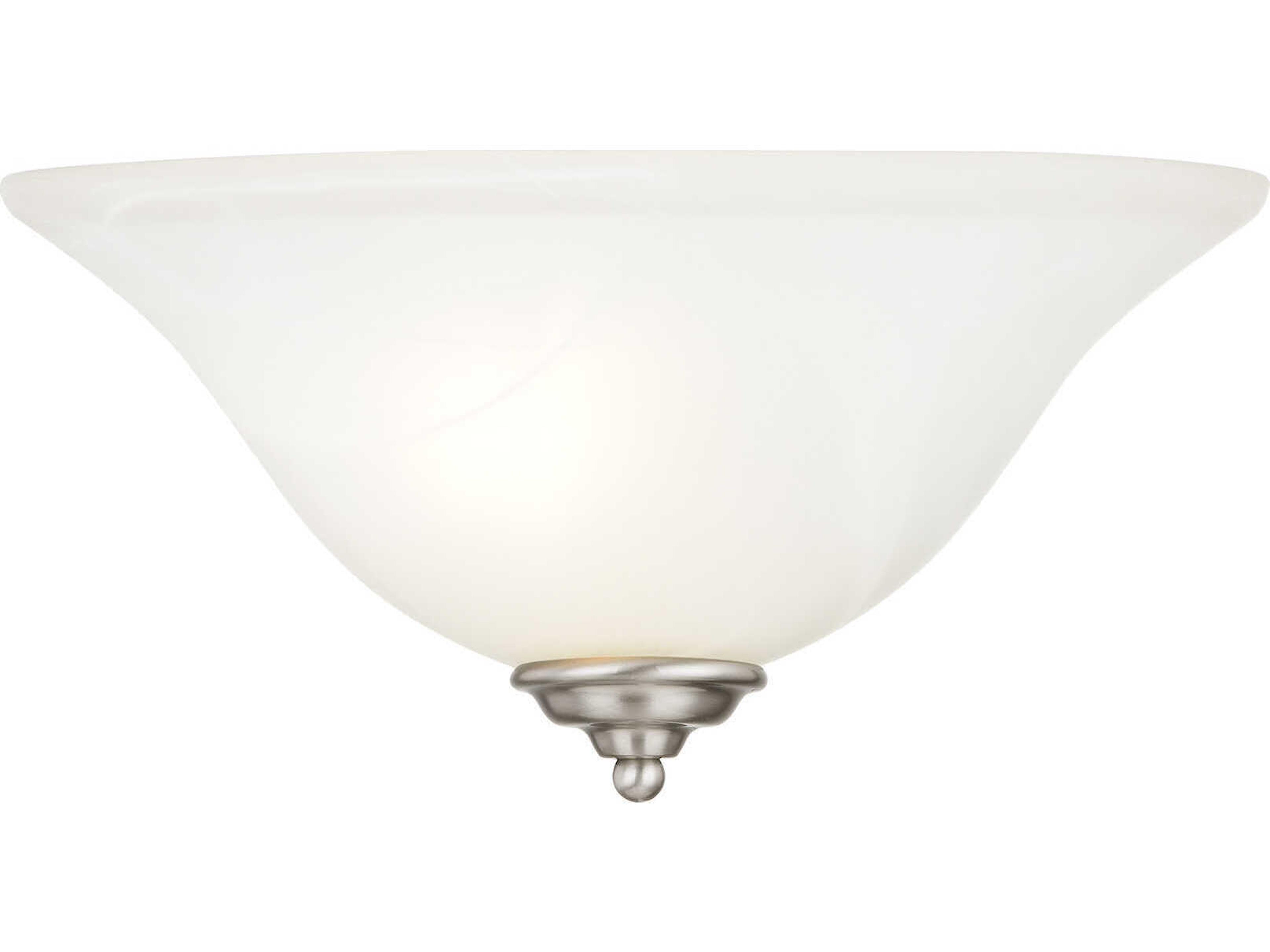 Livex Lighting Coronado 1-Light Brushed Nickel Glass Wall Sconce