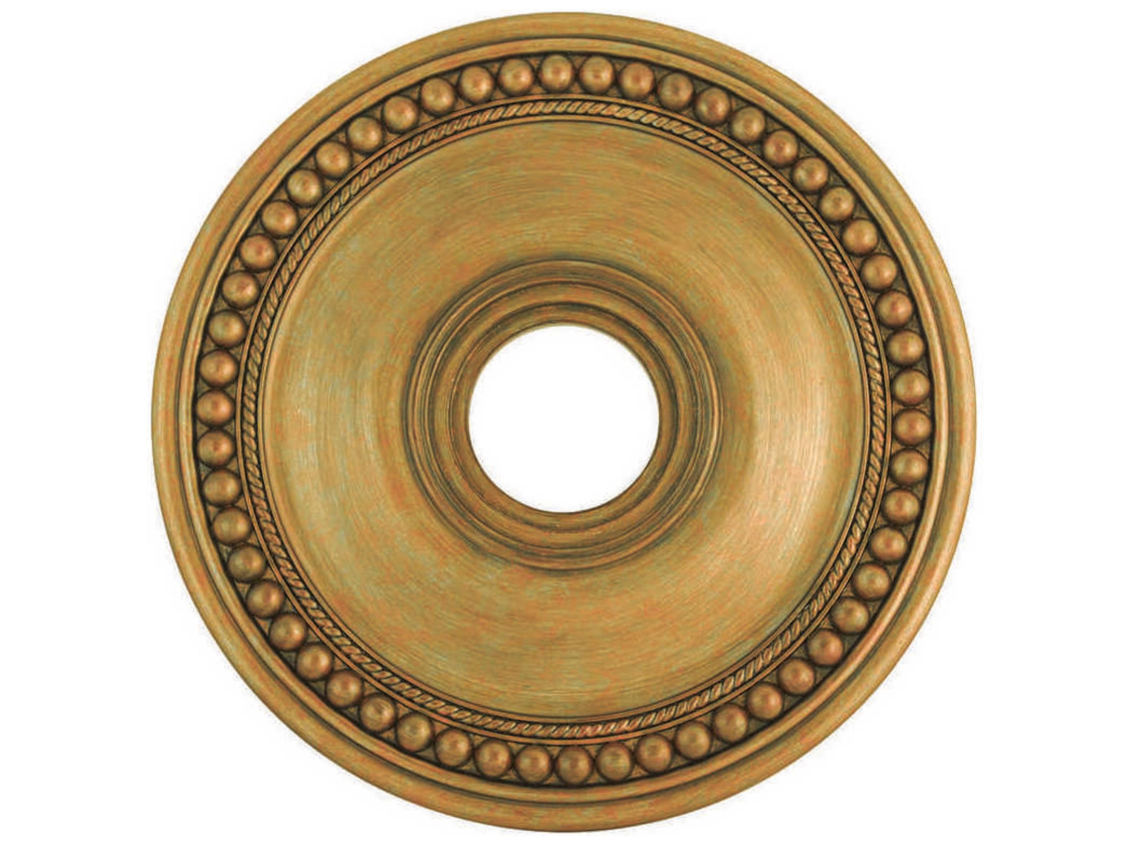Livex Lighting Wingate Antique Gold Leaf 20" Ceiling Medallion
