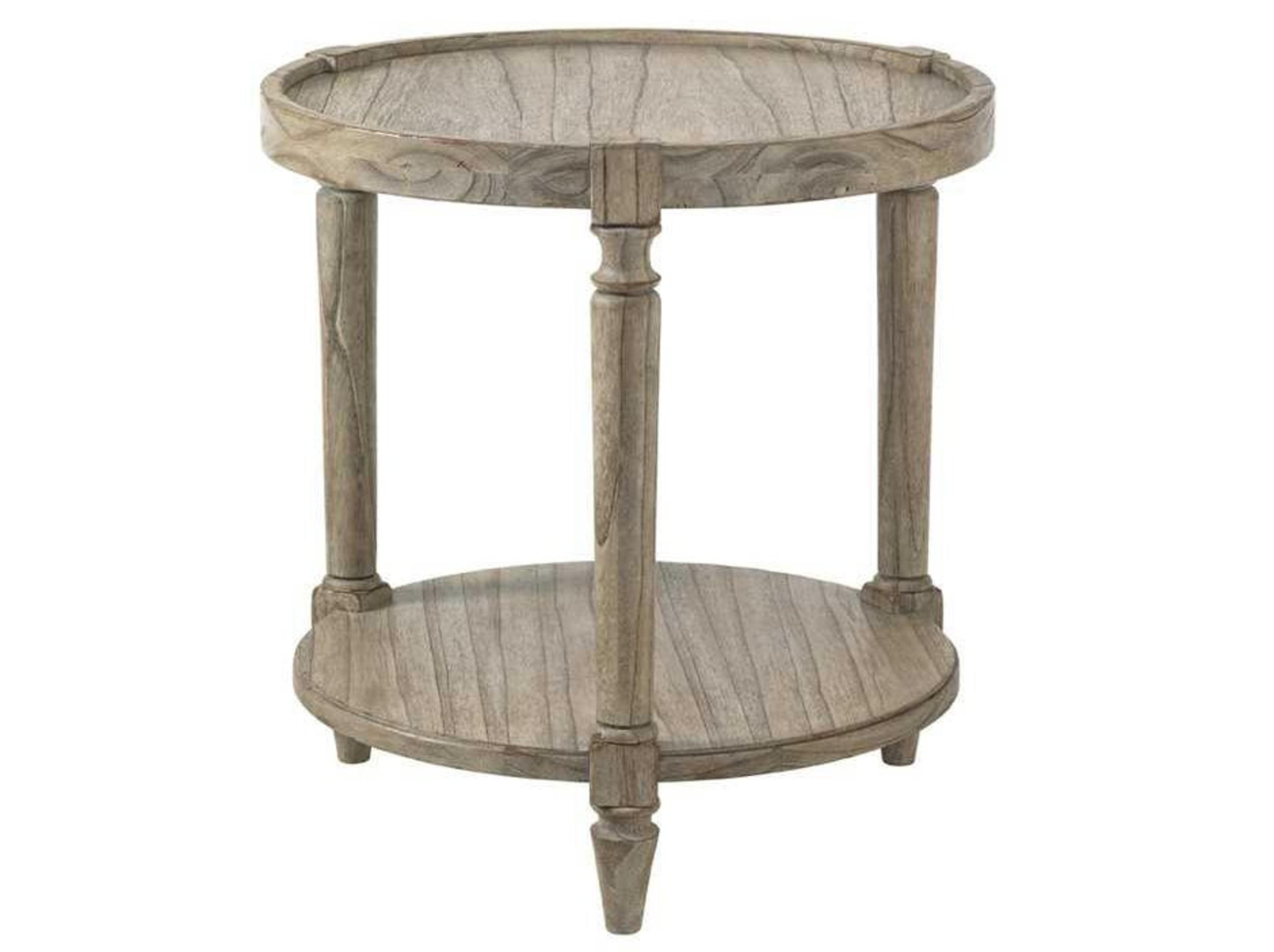 Lexington Twilight Bay Round Driftwood End Table