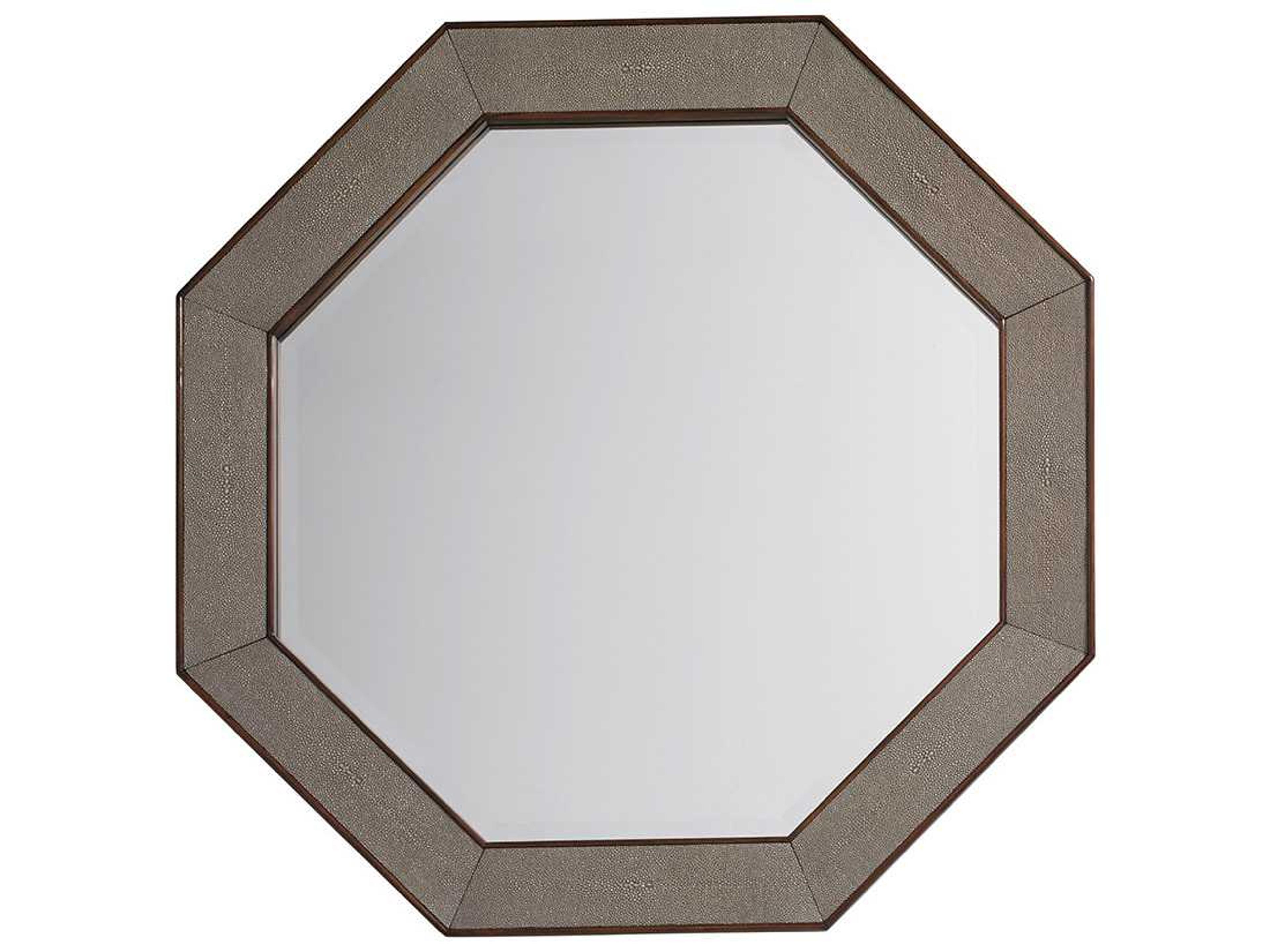 Lexington Macarthur Park Mocha Brown ide Octagon Wall Mirror