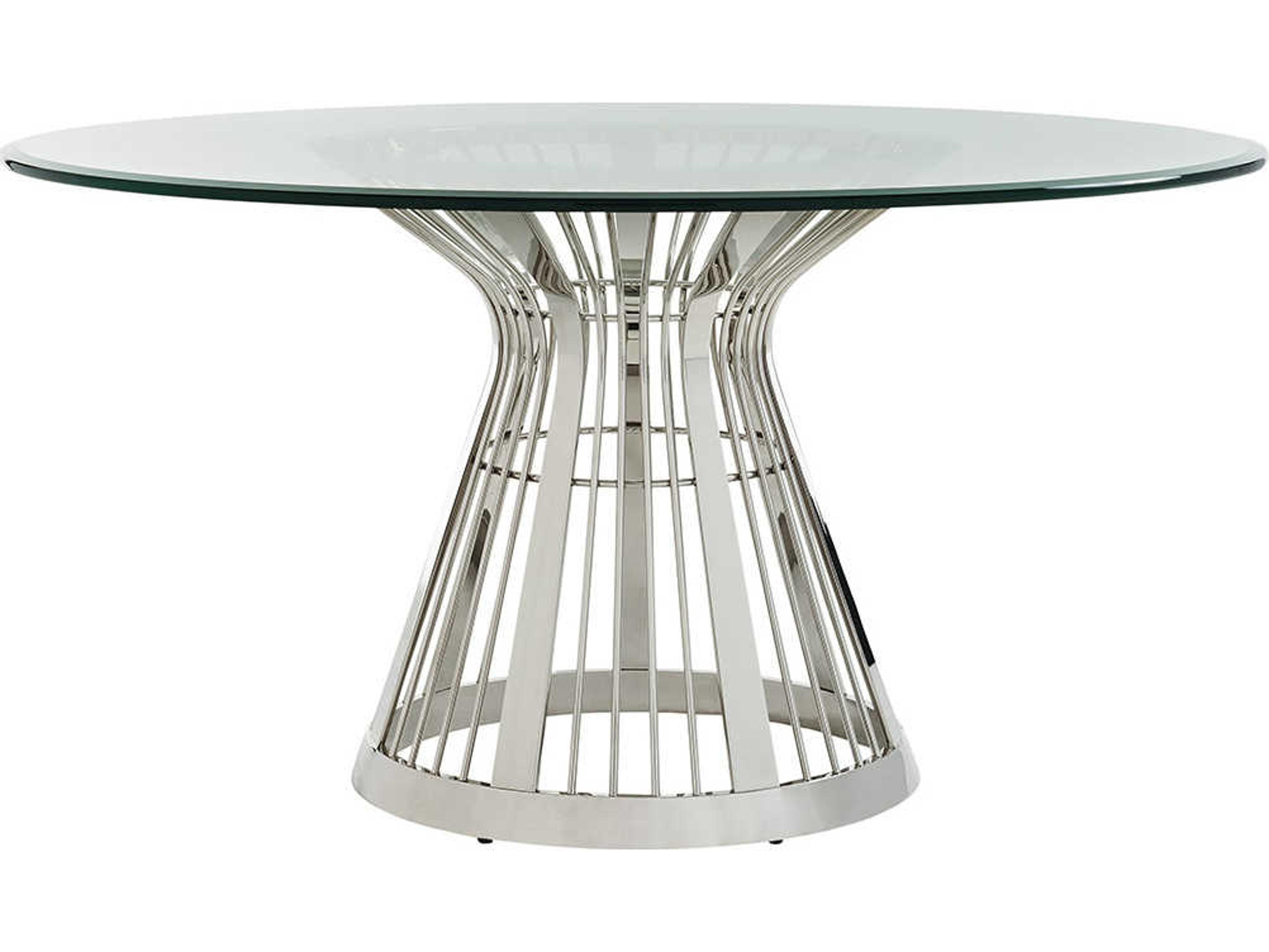 Lexington Ariana Round Glass Dining Table