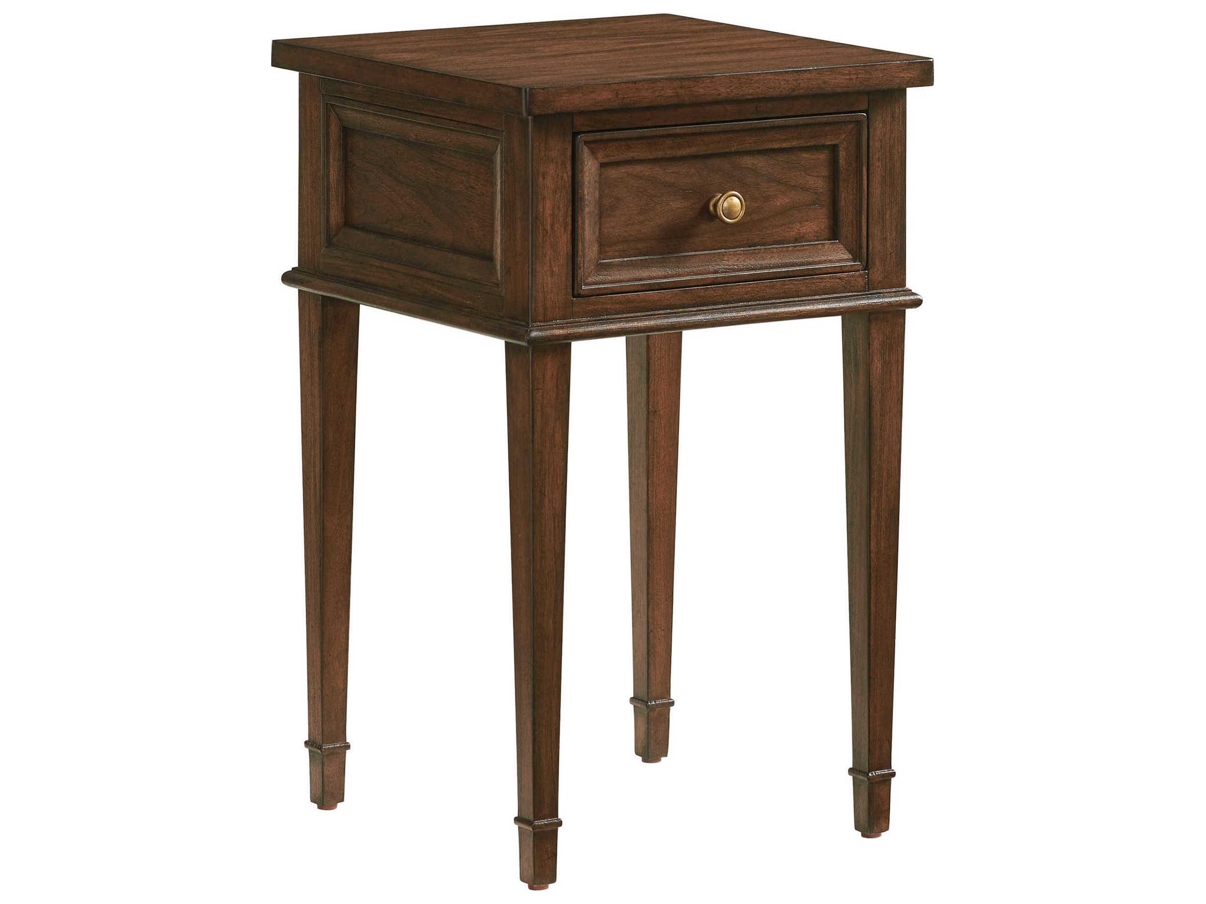 Lexington Silverado 1-Drawer Brown Walnut Wood Nightstand