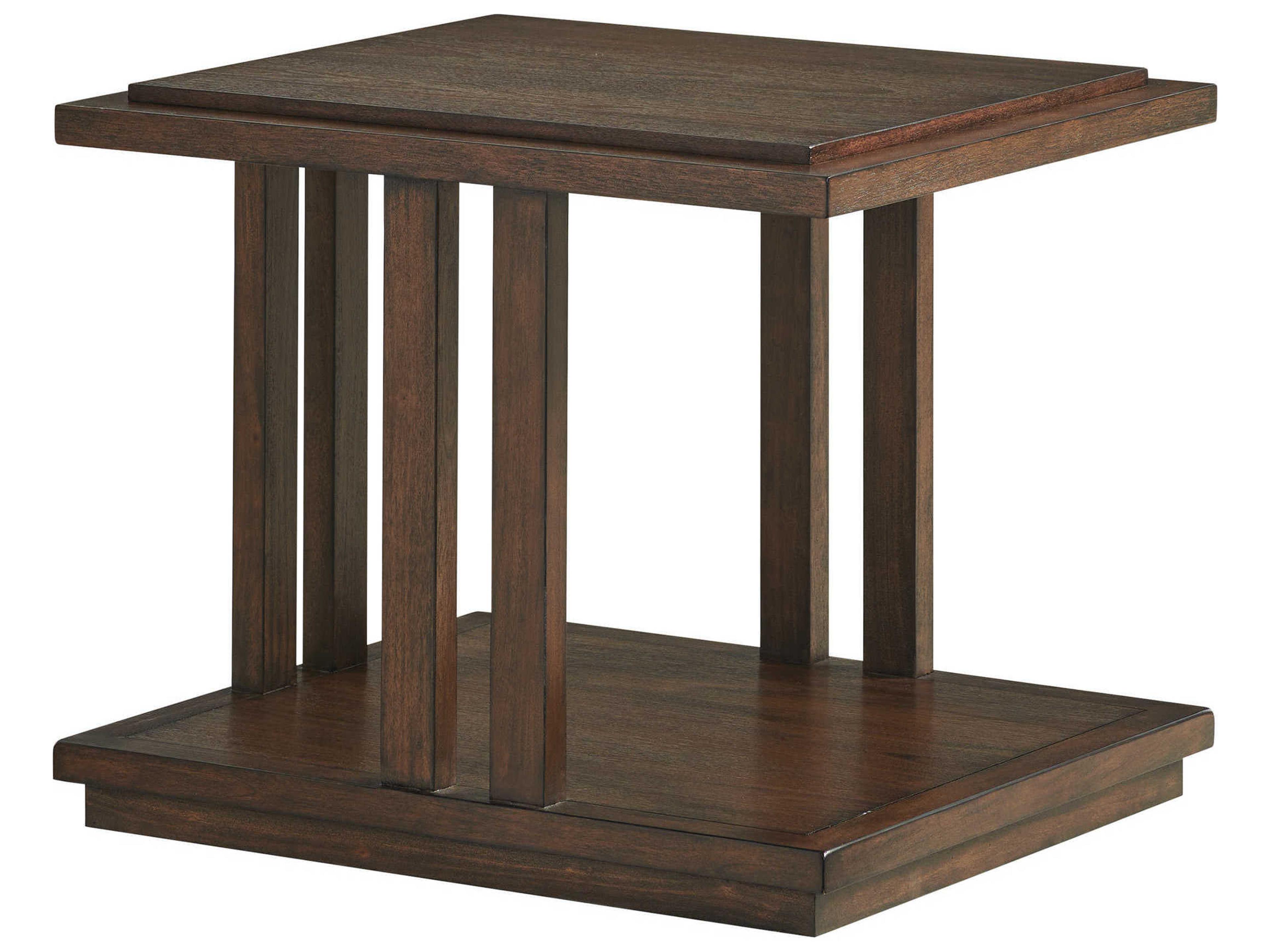 Lexington Silverado Rectangular Wood Walnut End Table