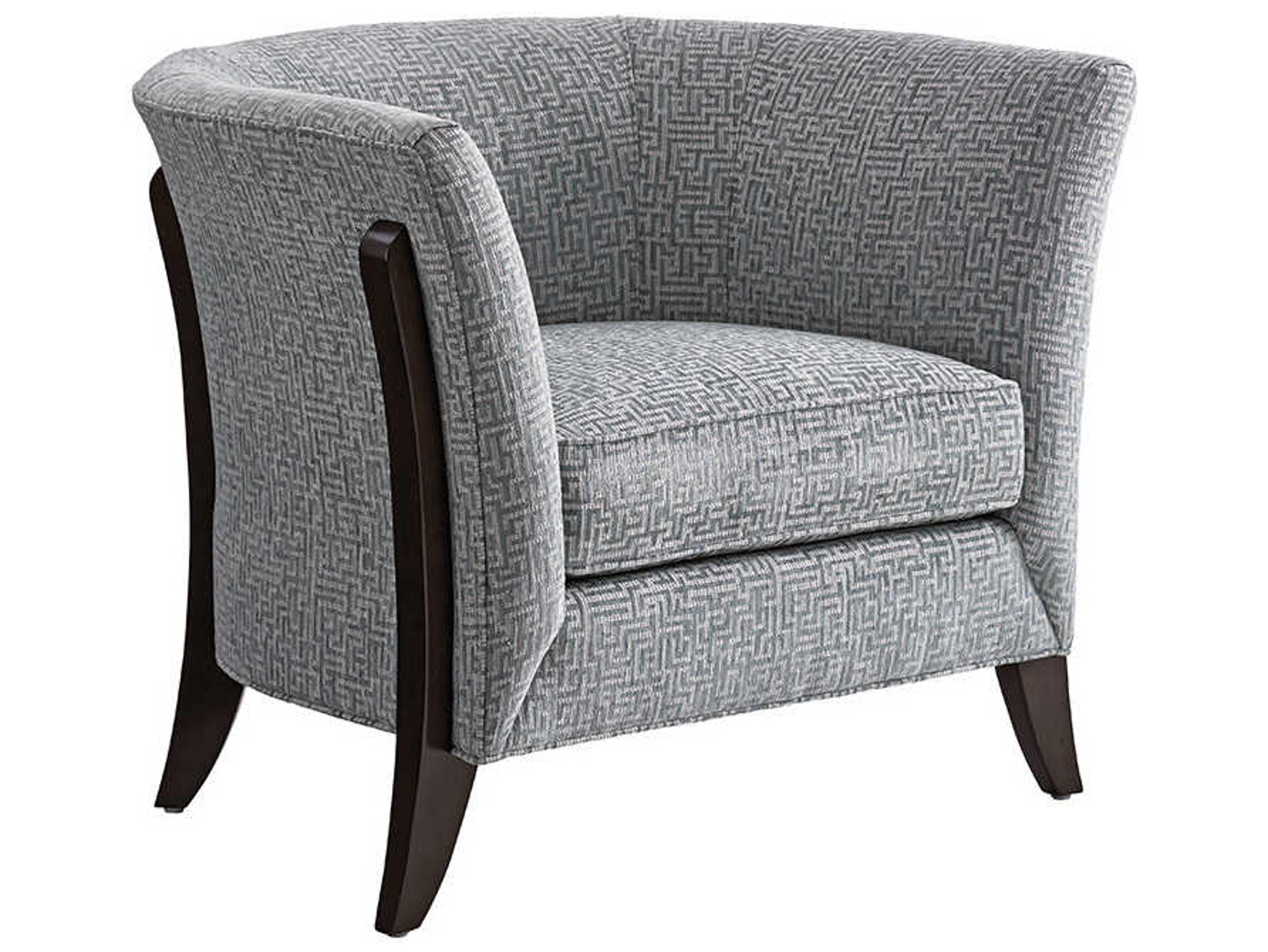 Lexington Laurel Canyon Blue Fabric Accent Chair