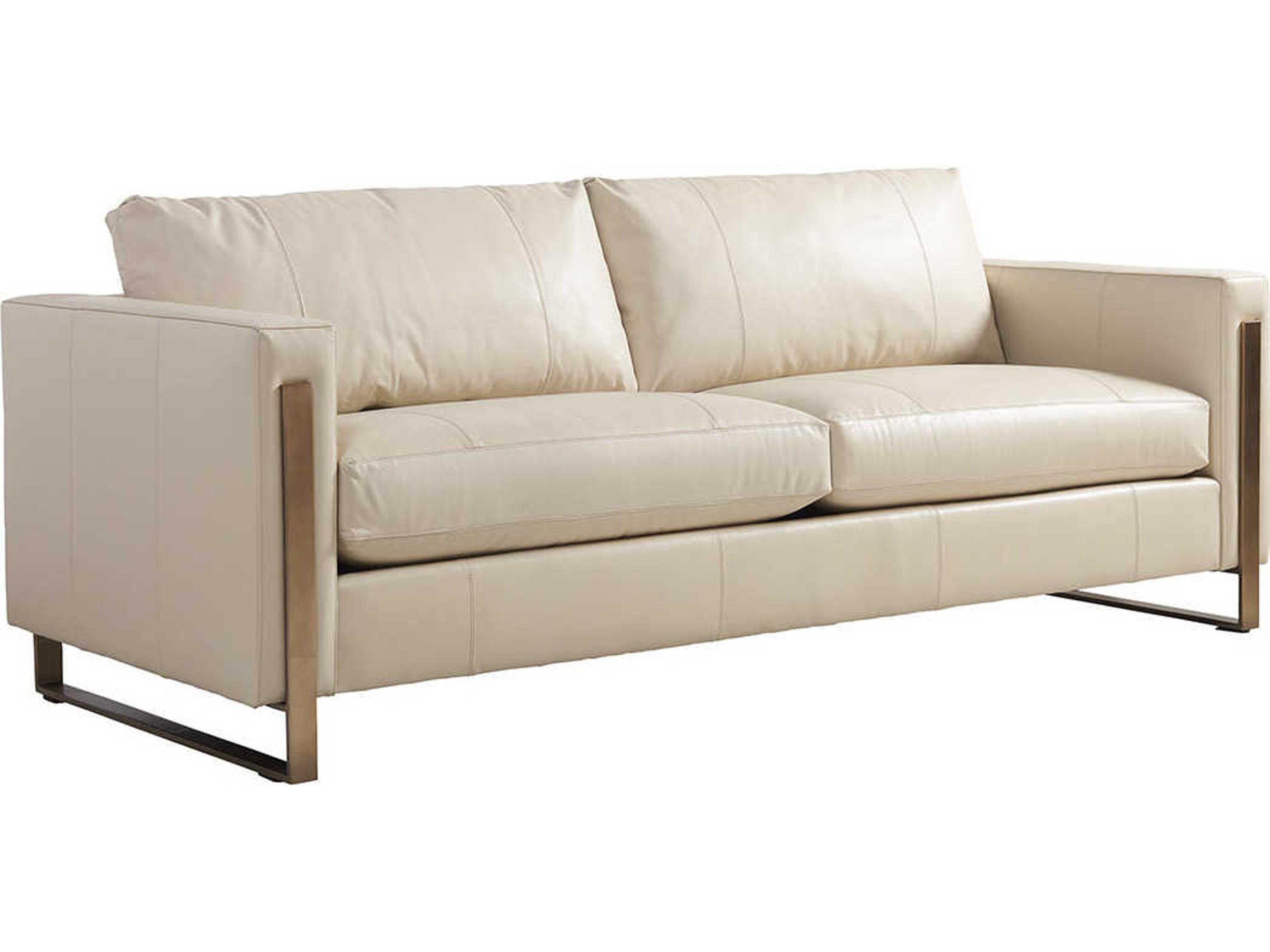 Lexington Shadow Play Cream Leather Sofa