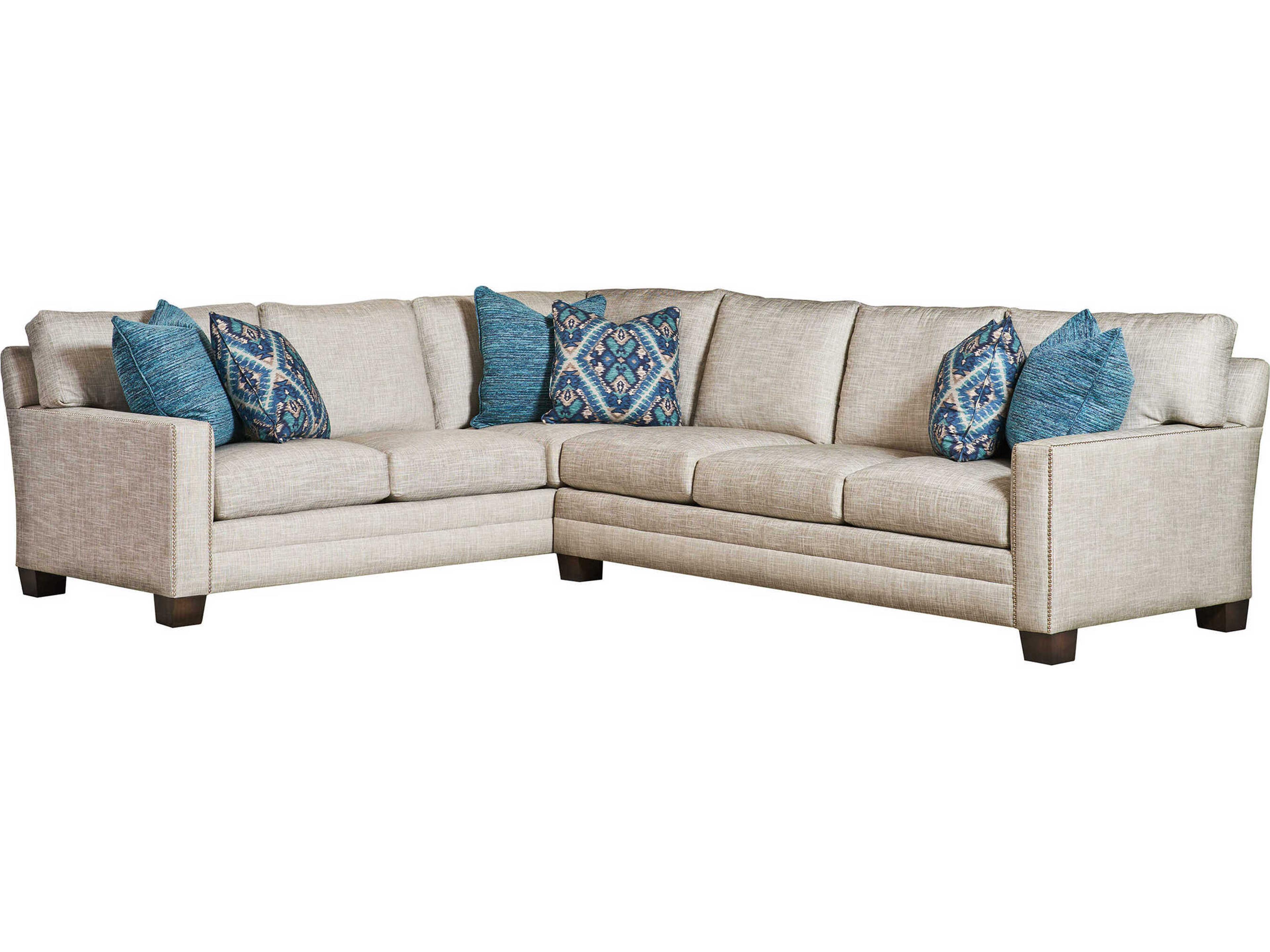 Lexington Upholstery Gray Upholstered Sectional Sofa
