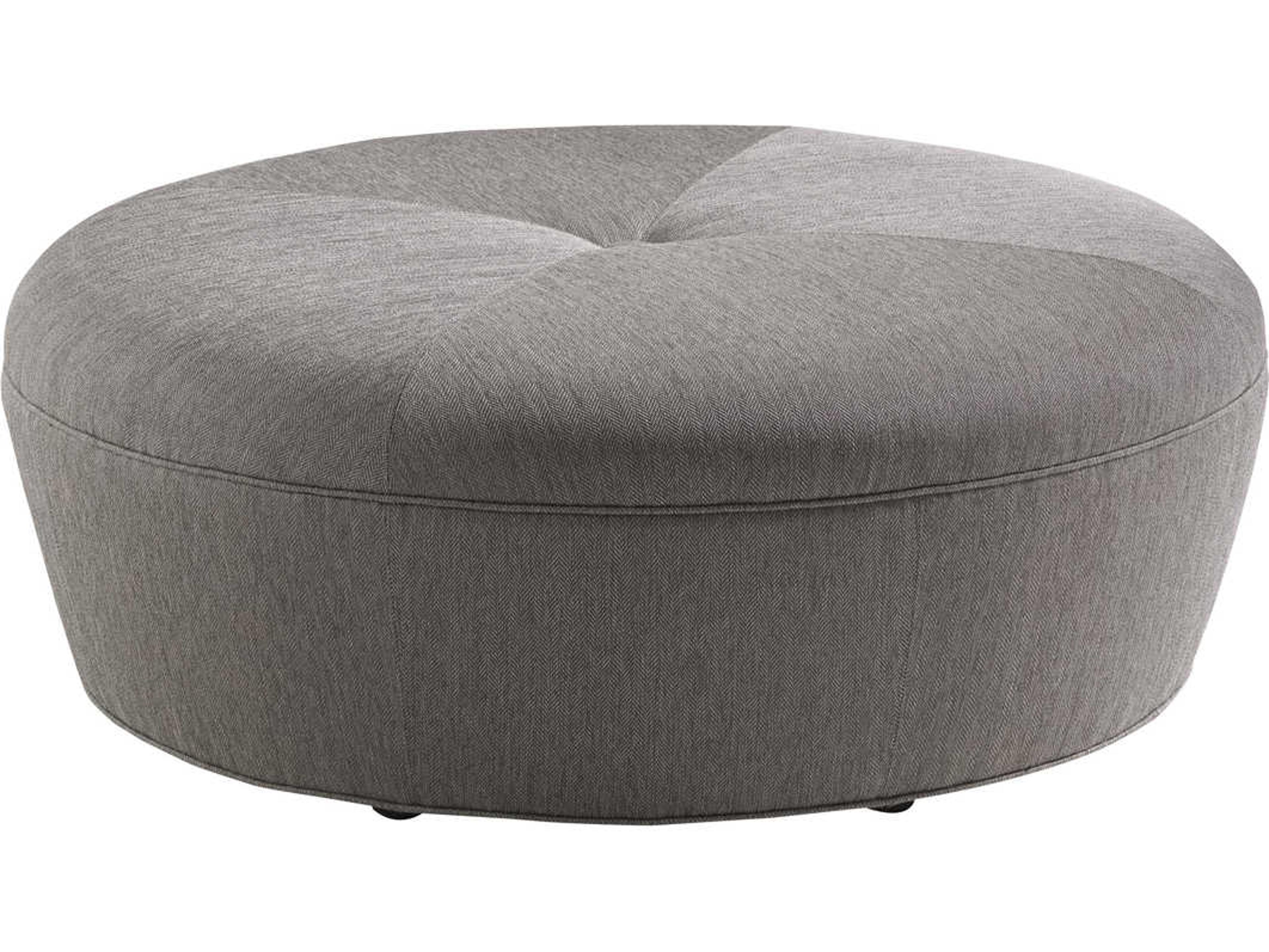 Lexington Carrera Gray Upholstered Ottoman