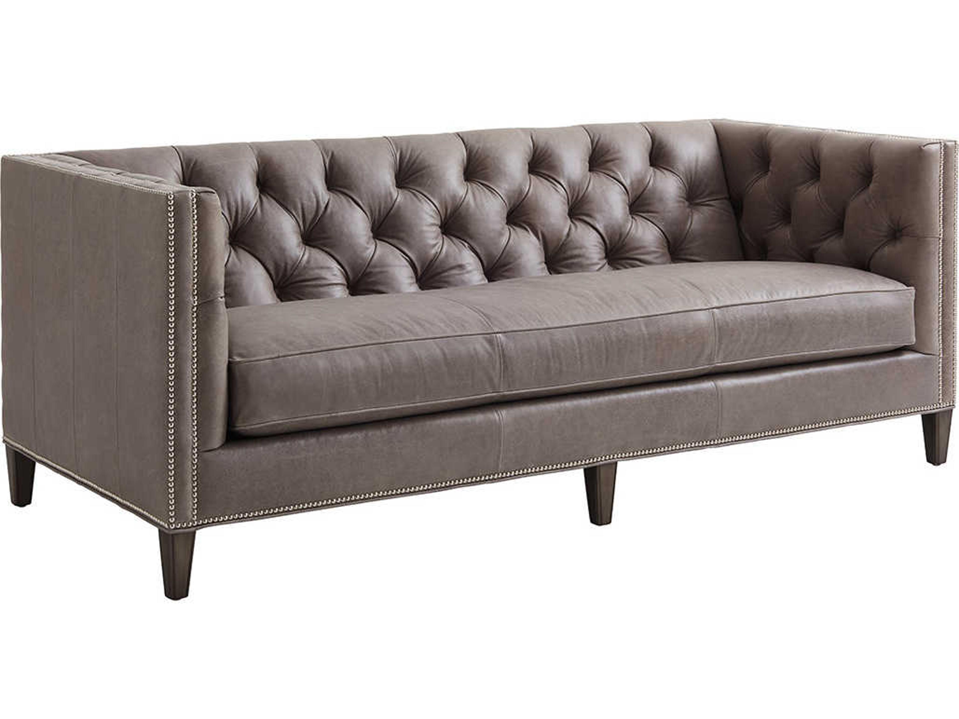 Lexington Ariana Brown Leather Sofa