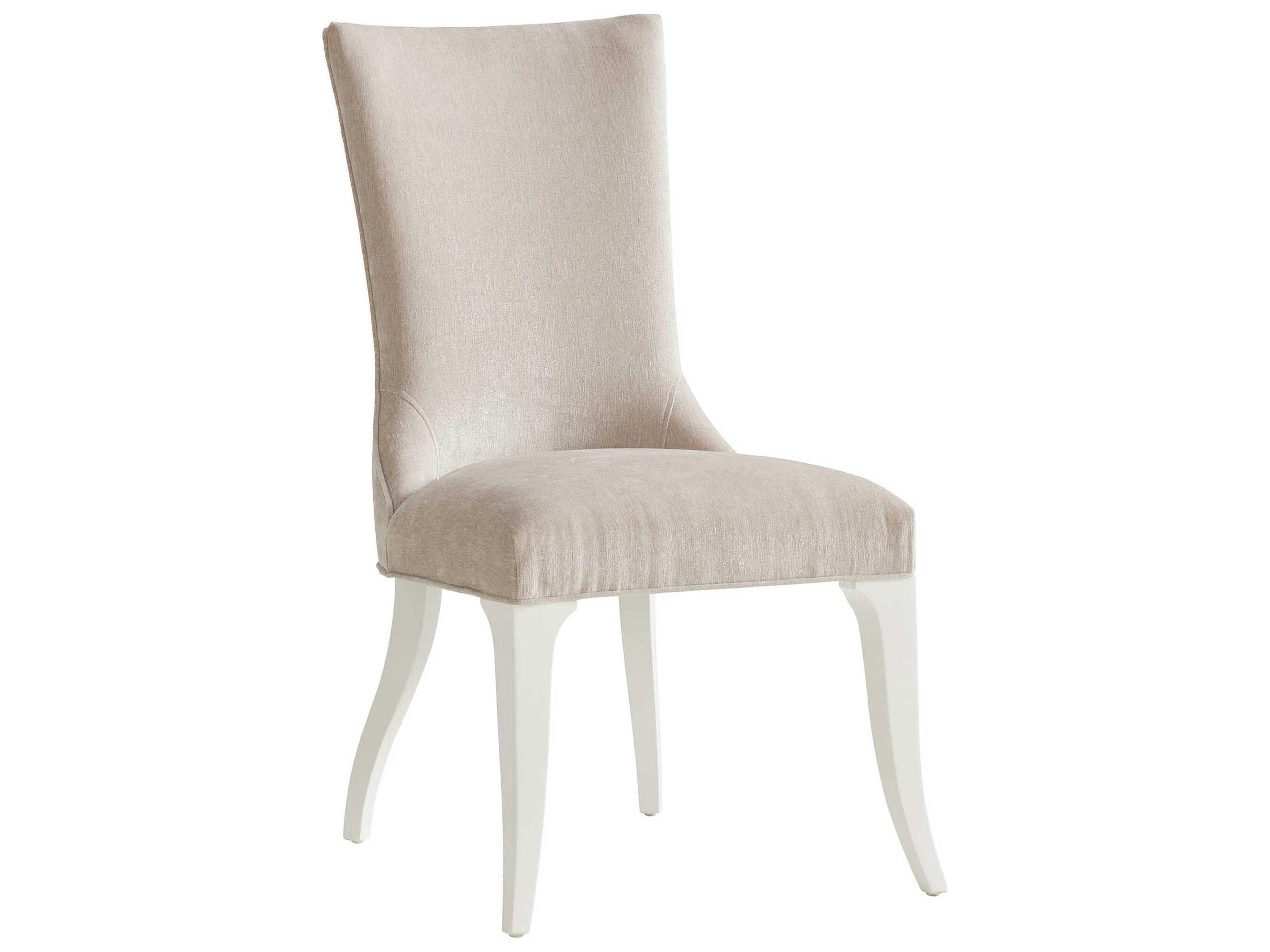 Lexington Avondale Geneva Parrawood Beige Upholstered Armless Dining Chair